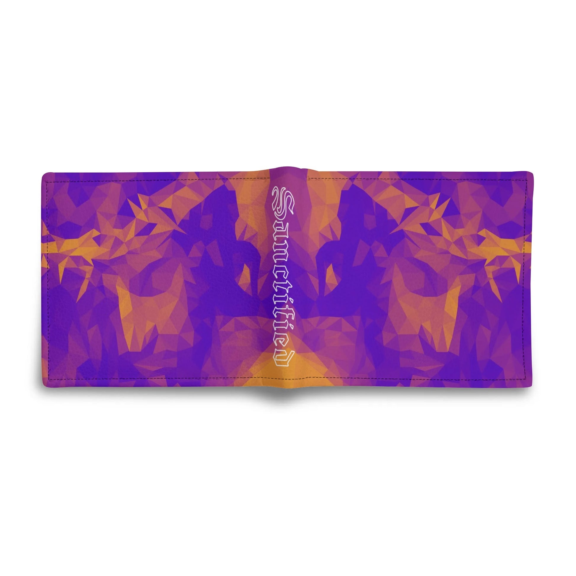 KING JESUS- Mens Minimalist PU Leather Wallet Paper Folded Wallet, FREE SHIPPING