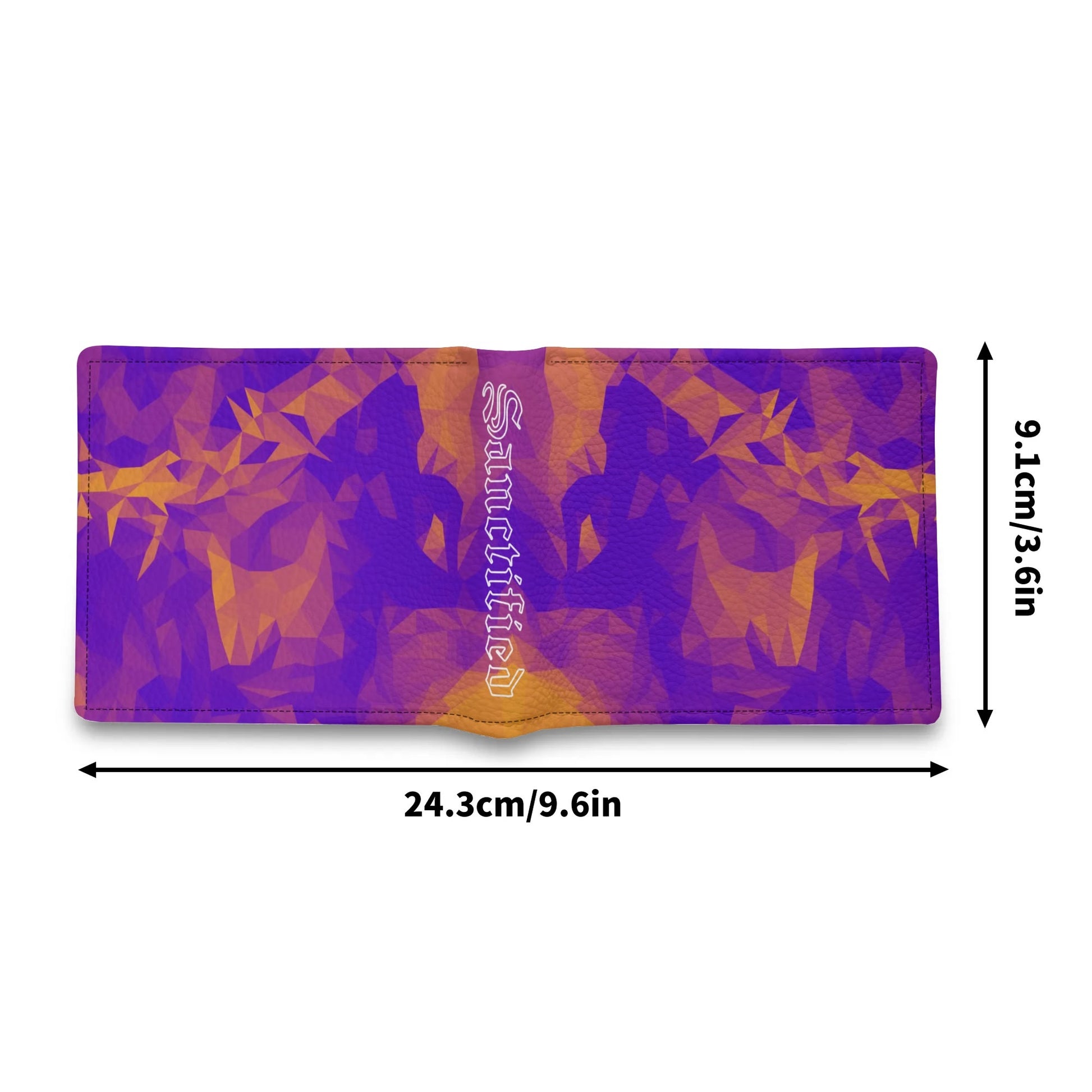 KING JESUS- Mens Minimalist PU Leather Wallet Paper Folded Wallet, FREE SHIPPING