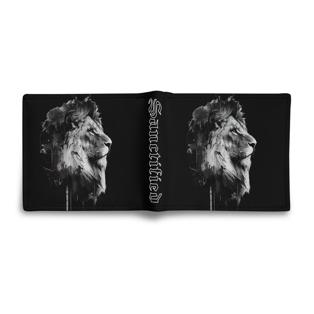 BOLD AS A LION- Mens Minimalist PU Leather Wallet Paper Folded Wallet, FREE SHIPPING