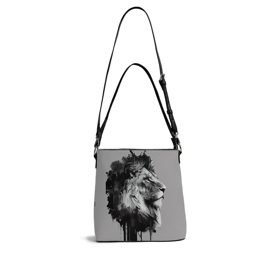 BOLD AS A LION- Womens PU Bucket Bag Shoulder Bag, FREE SHIPPING