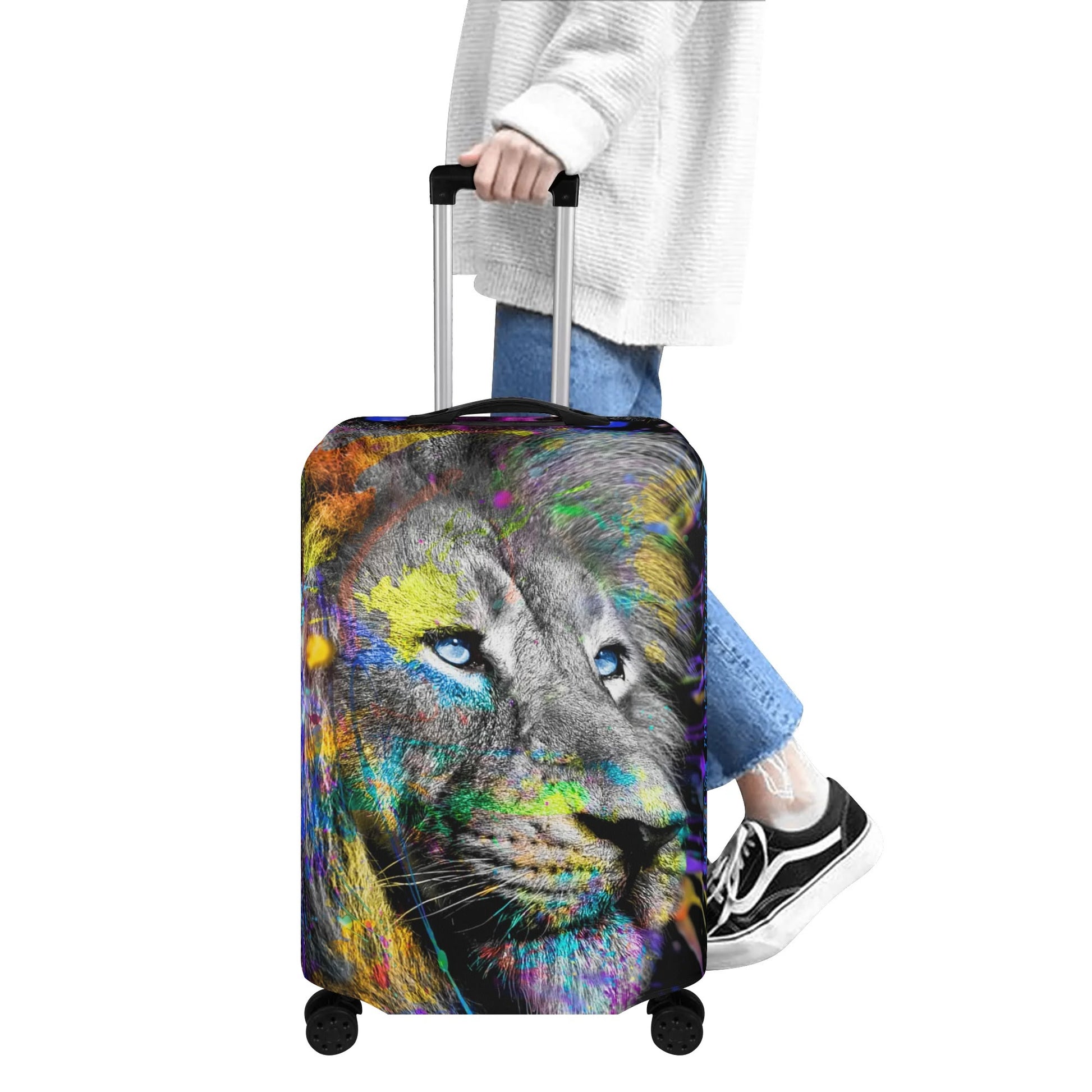 BOLD AS A LION- Polyester Luggage Cover, FREE SHIPPING