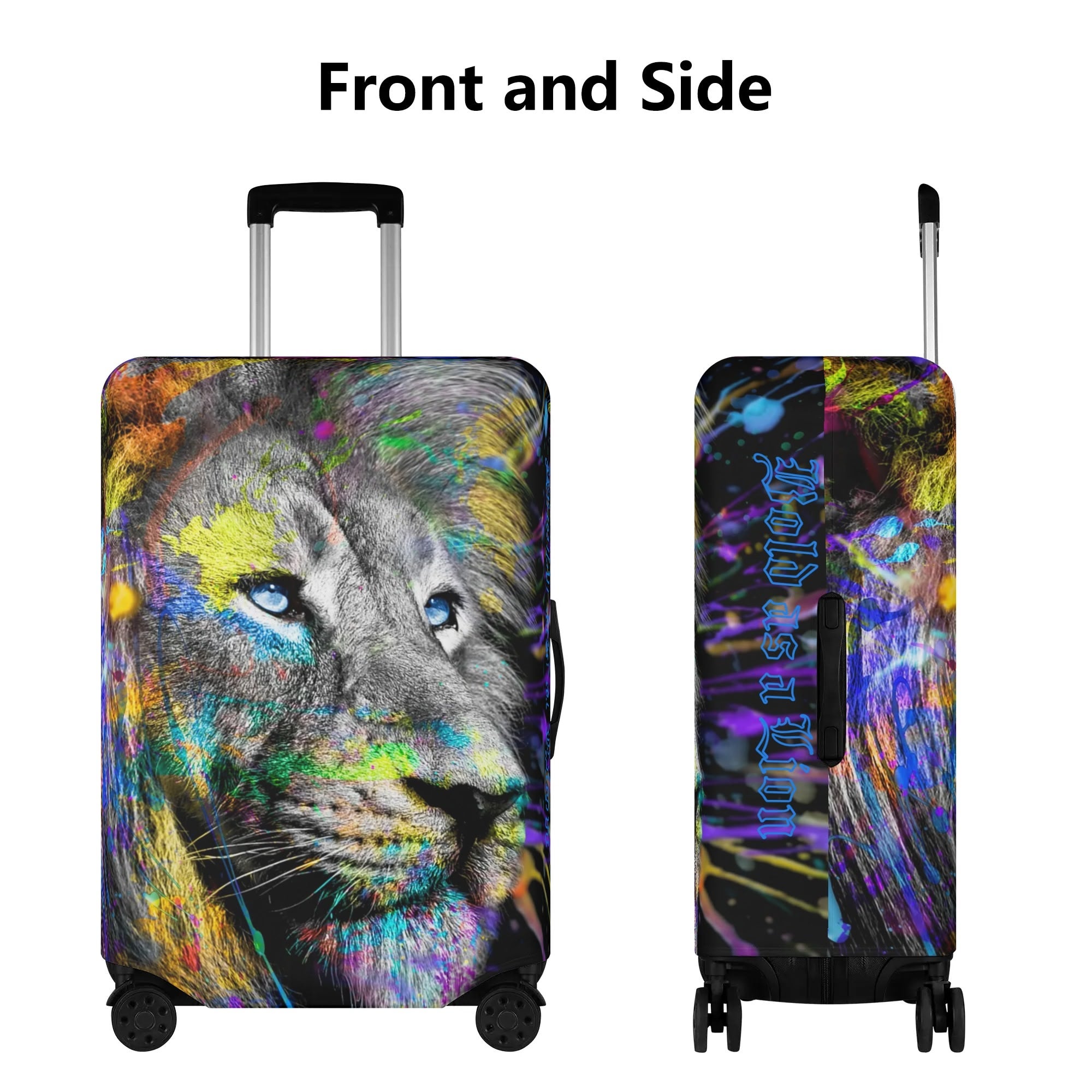 BOLD AS A LION- Polyester Luggage Cover, FREE SHIPPING