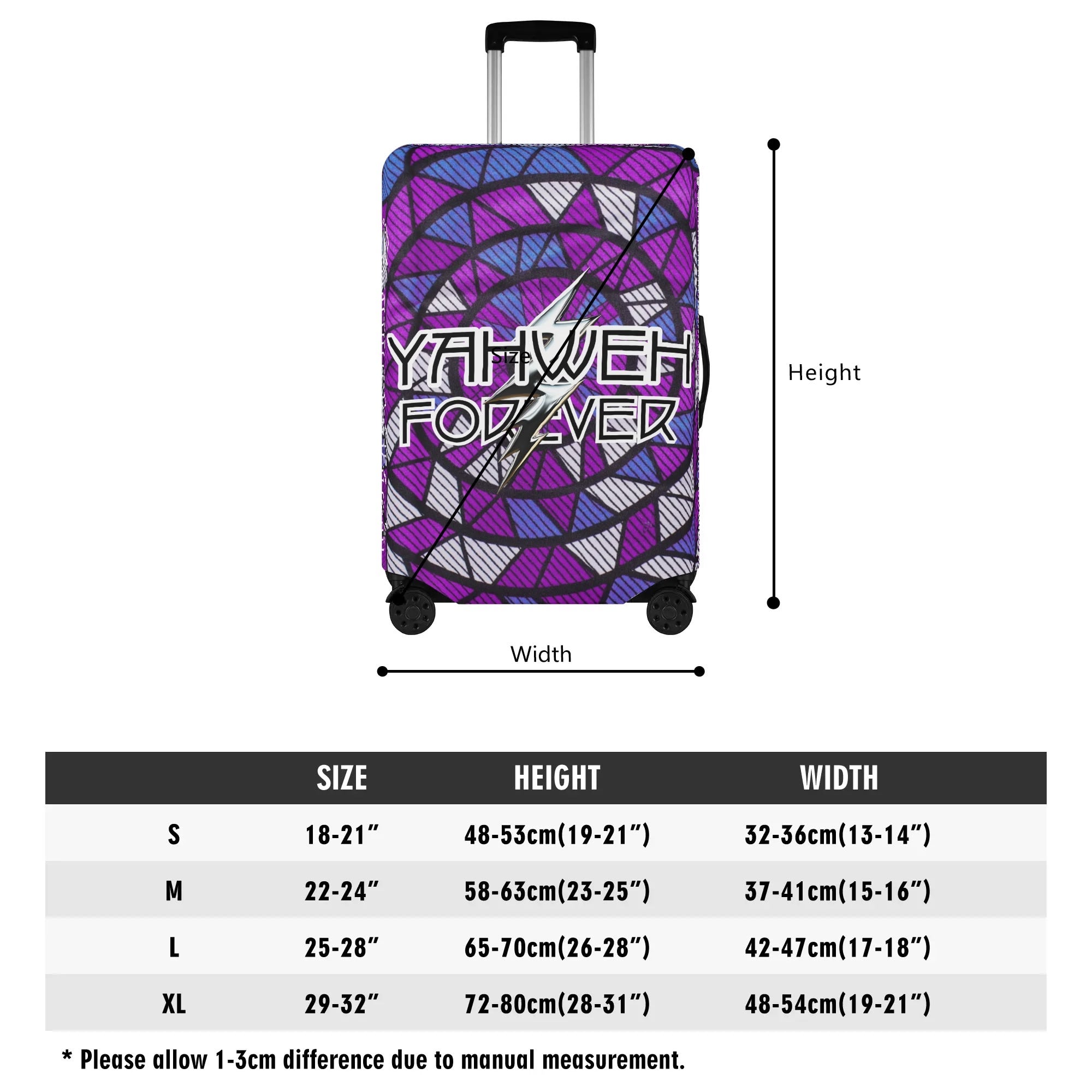 YAHWEH FOREVER- Polyester Luggage Cover, FREE SHIPPING