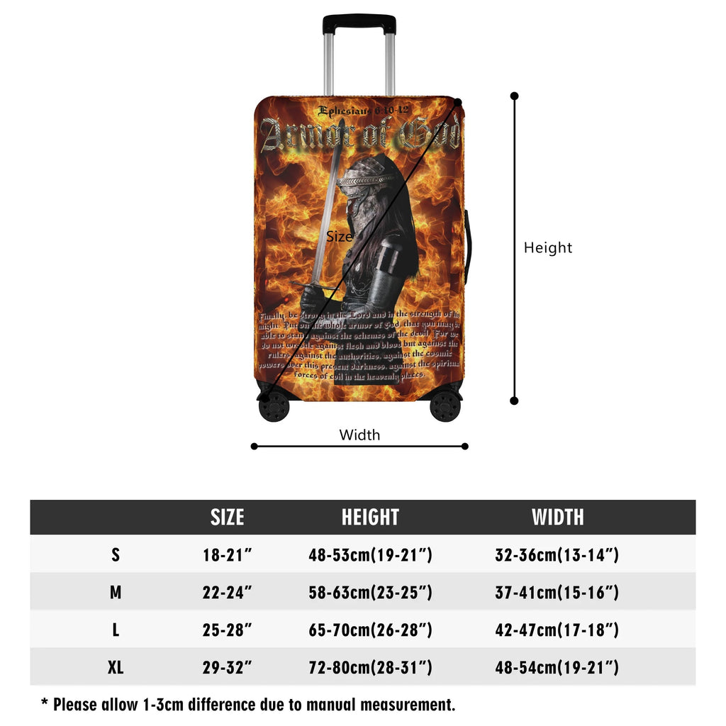 ARMOR OF GOD- Polyester Luggage Cover, FREE SHIPPING