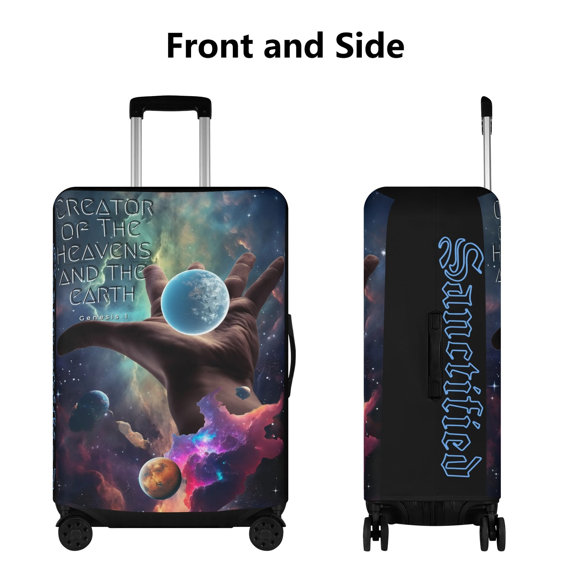 IN THE BEGINNING- Polyester Luggage Cover, FREE SHIPPING