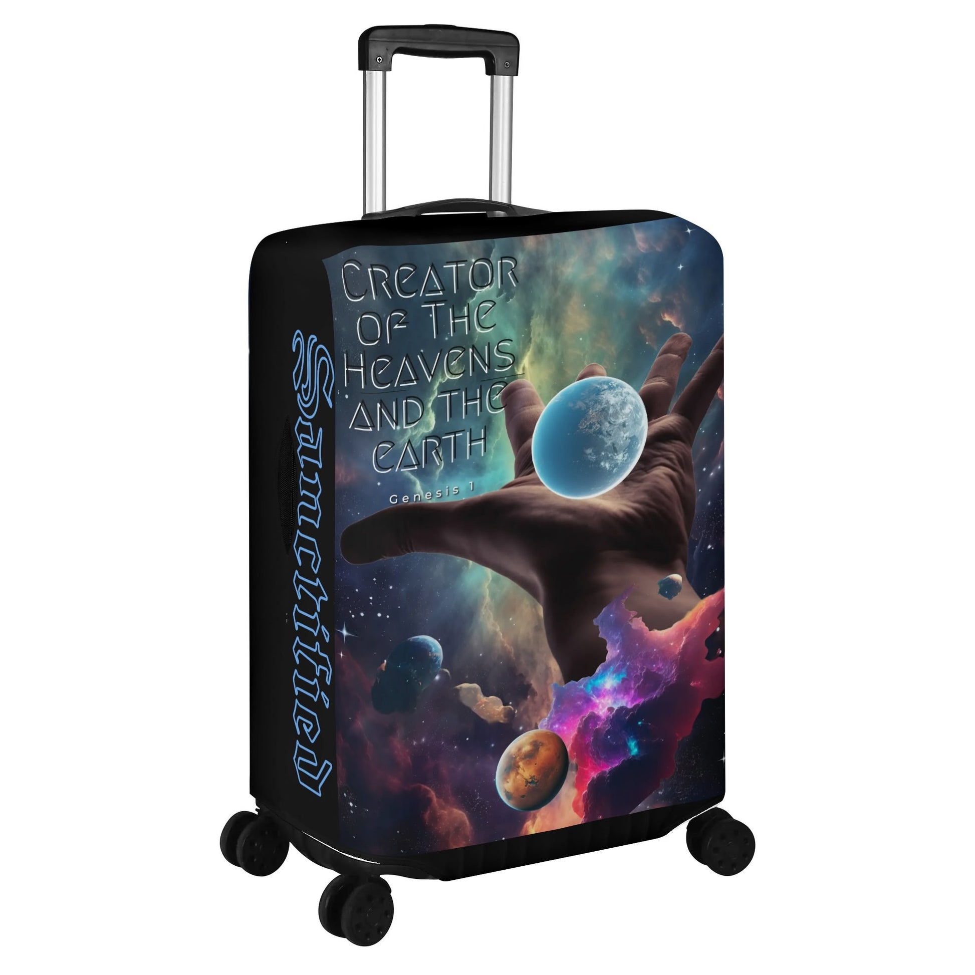 IN THE BEGINNING- Polyester Luggage Cover, FREE SHIPPING