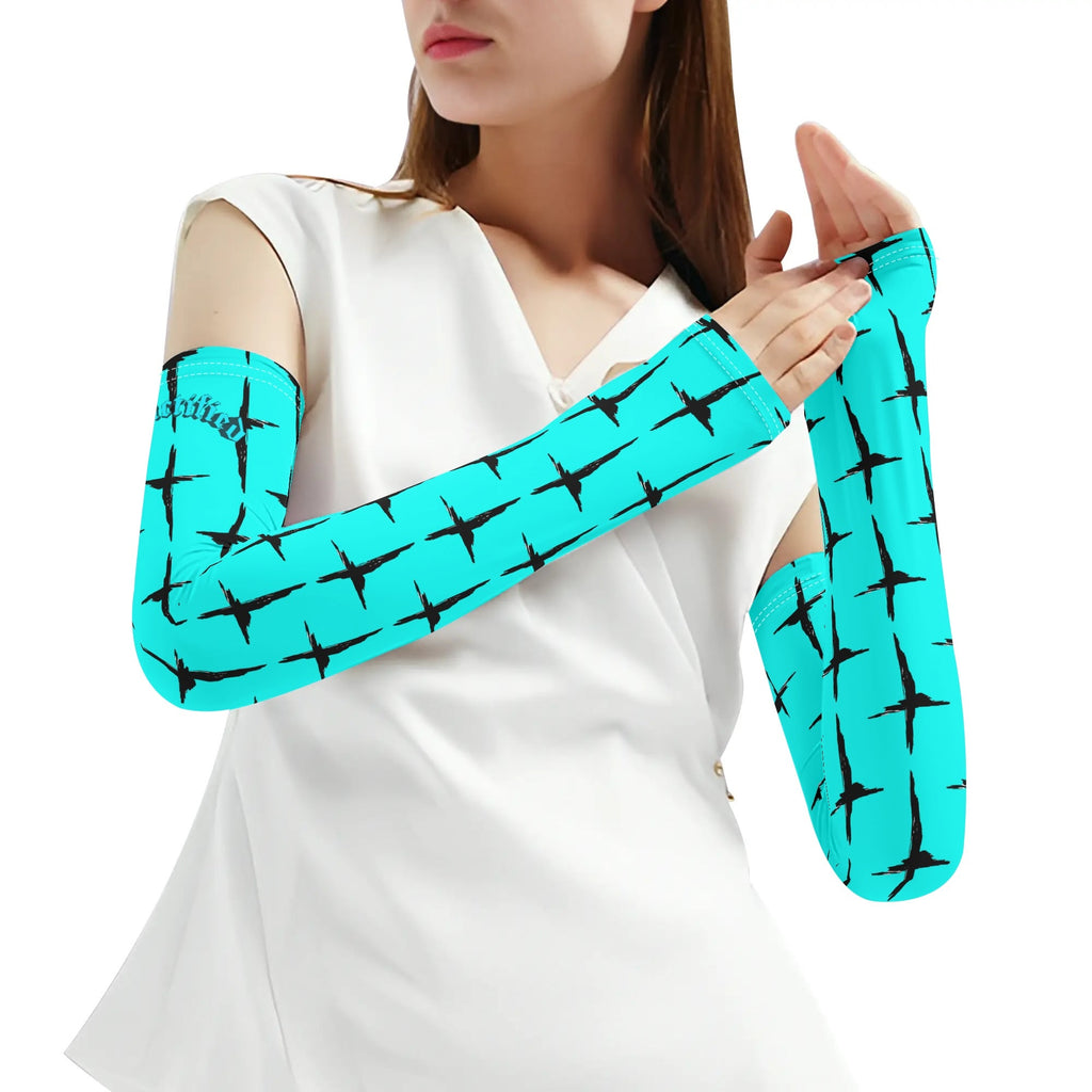 TAKE UP YOUR CROSS- A Pair Cooling Arm Sleeves Arm Cover for UV Sun Protection Gifts, FREE SHIPPING