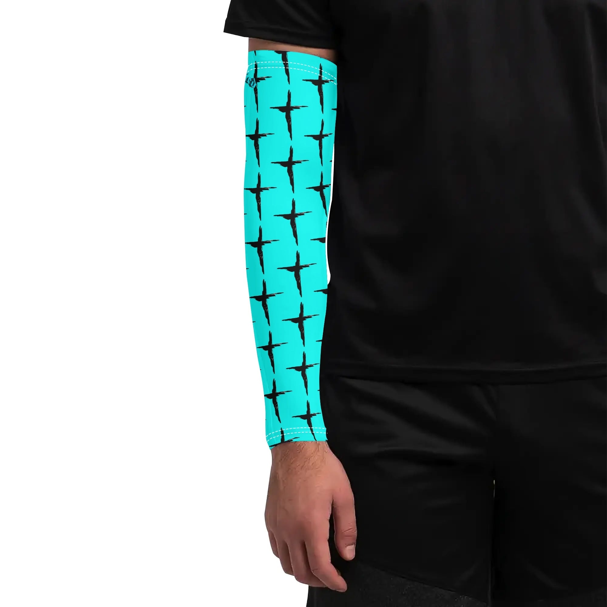 TAKE UP YOUR CROSS- A Pair Cooling Arm Sleeves Arm Cover for UV Sun Protection Gifts, FREE SHIPPING