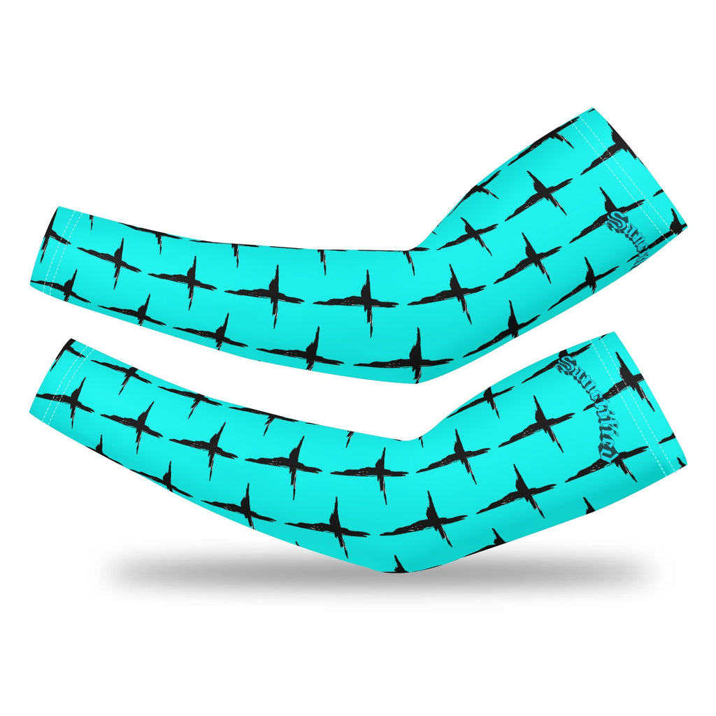 TAKE UP YOUR CROSS- A Pair Cooling Arm Sleeves Arm Cover for UV Sun Protection Gifts, FREE SHIPPING