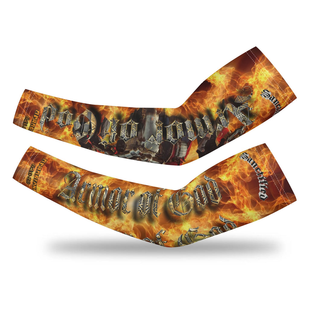 ARMOR OF GOD- A Pair Cooling Arm Sleeves Arm Cover for UV Sun Protection Gifts, FREE SHIPPING