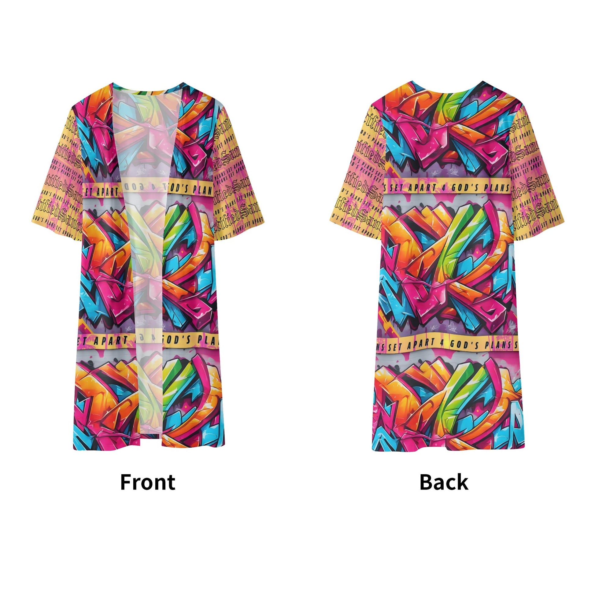 SANCTIFIED- Womens Half Sleeve Kimono Cardigan, FREE SHIPPING