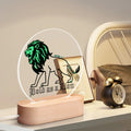 BOLD AS A LION-  Acrylic Round Lamp Night Light Home Decor, FREE SHIPPING