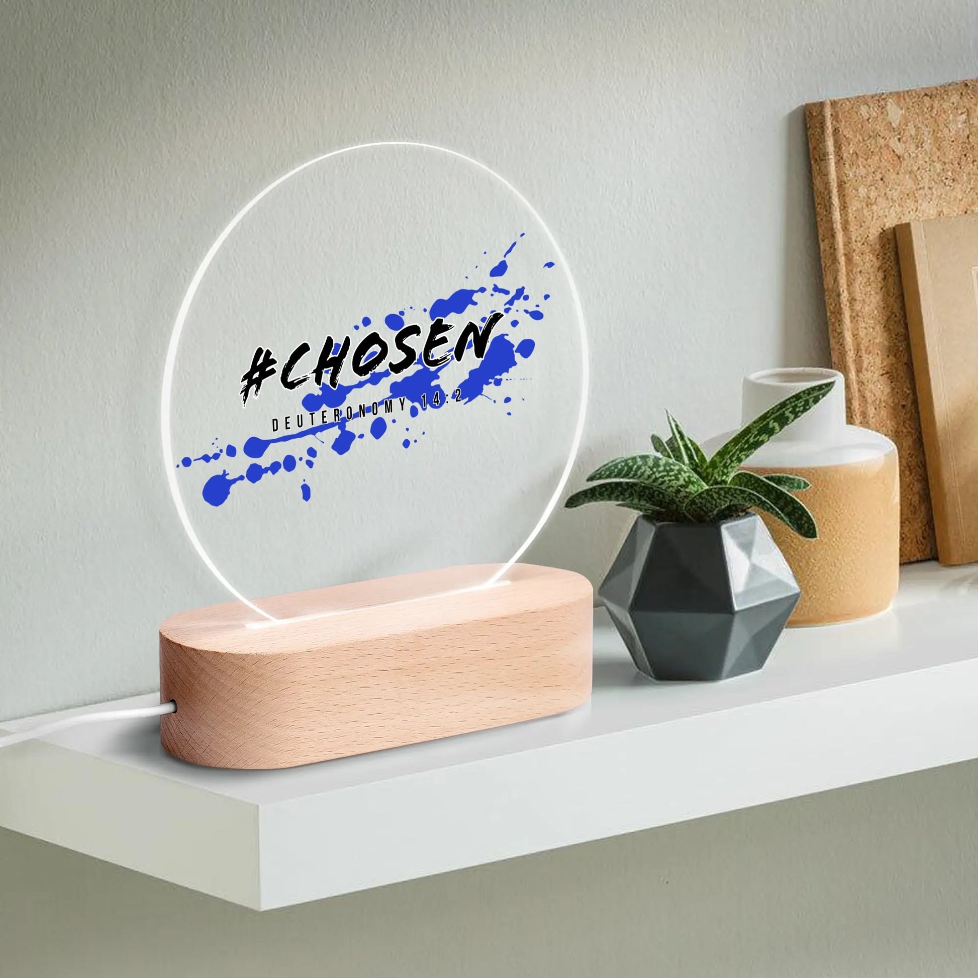 #CHOSEN-  Acrylic Round Lamp Night Light Home Decor, FREE SHIPPING