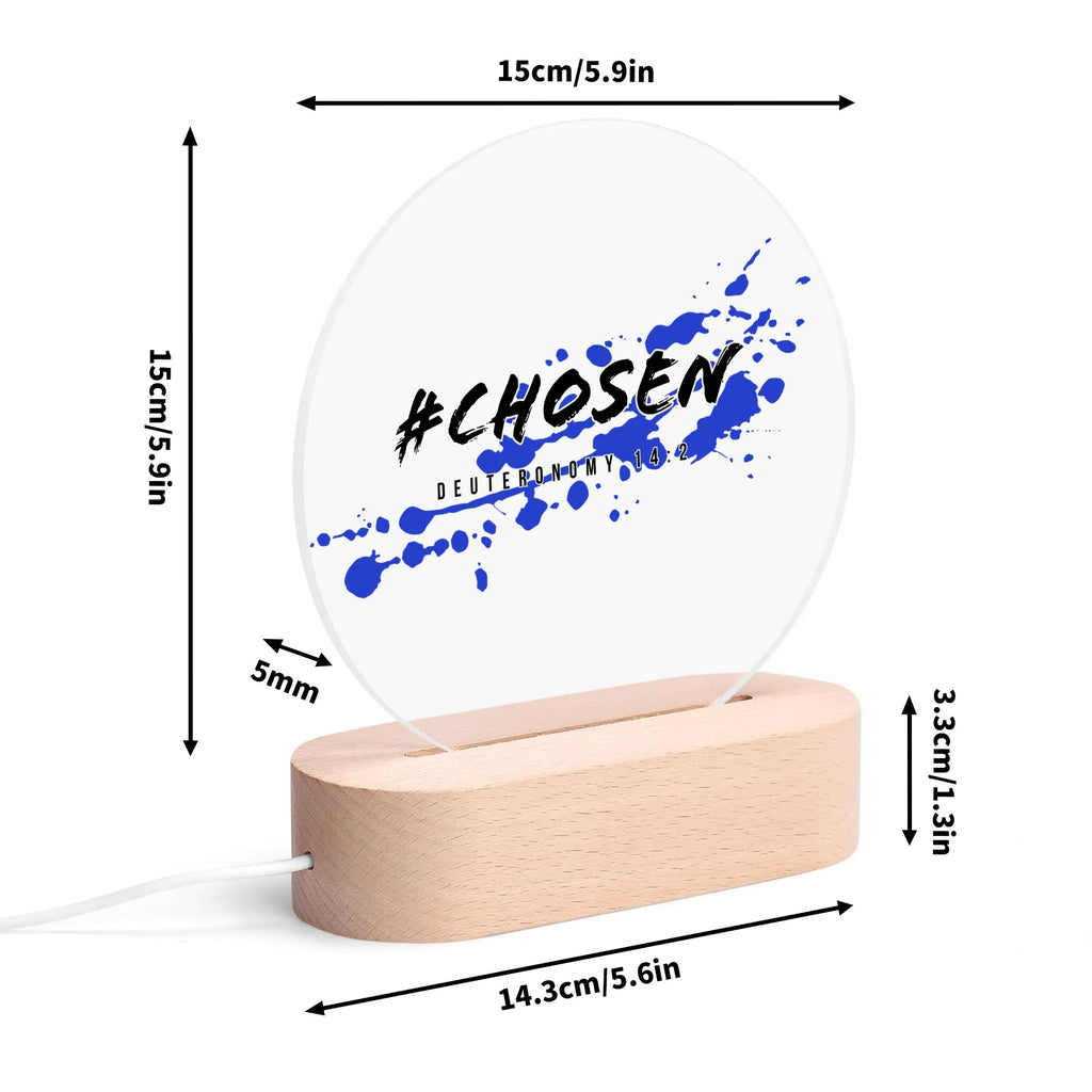 #CHOSEN-  Acrylic Round Lamp Night Light Home Decor, FREE SHIPPING