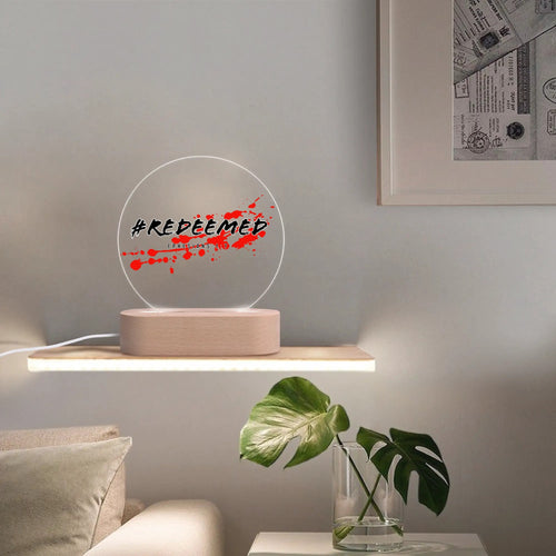 #REDEEMED-  Acrylic Round Lamp Night Light Home Decor, FREE SHIPPING