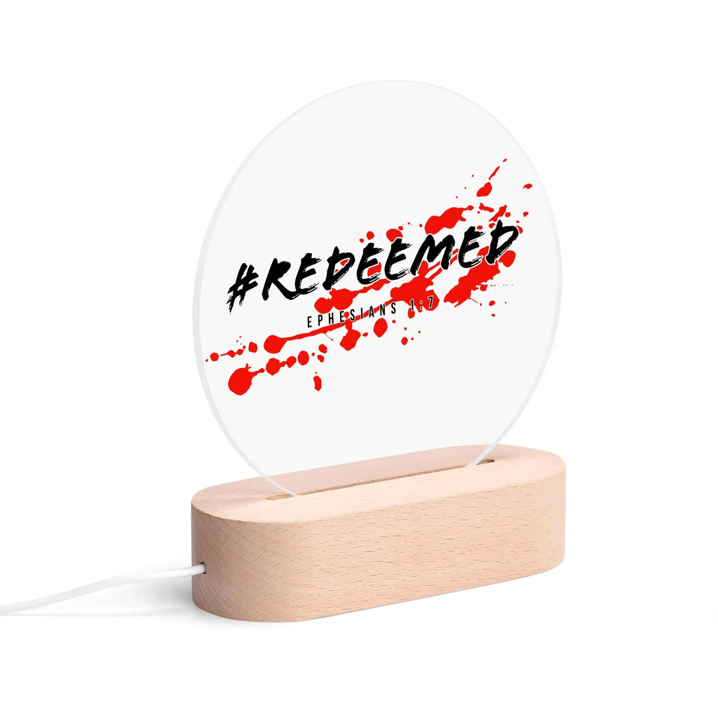 #REDEEMED-  Acrylic Round Lamp Night Light Home Decor, FREE SHIPPING