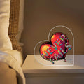 LOVE NEVER FAILS- Heart Shaped Christmas Acrylic Keepsake, FREE SHIPPING