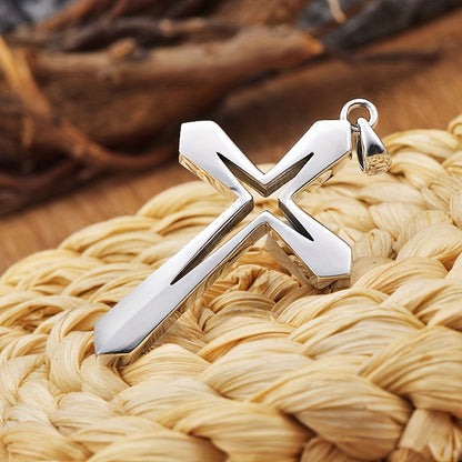 Stainless Steel Cross Pendant Necklace