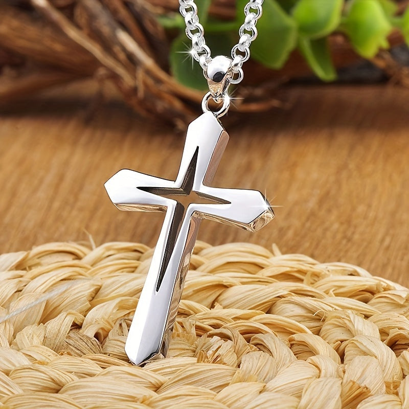Stainless Steel Cross Pendant Necklace