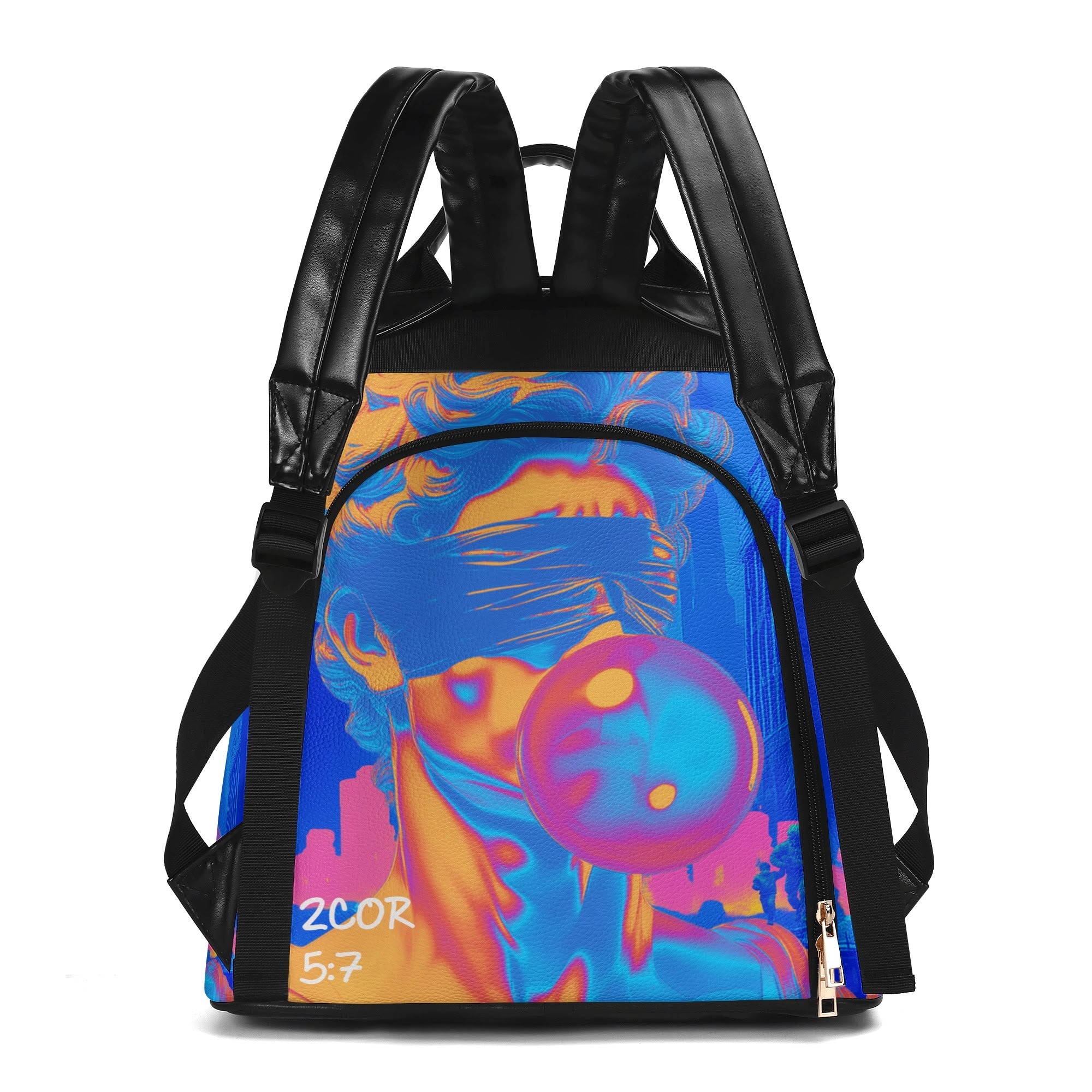 Walk by Faith- New Travel PU Daypack Anti-theft Backpack