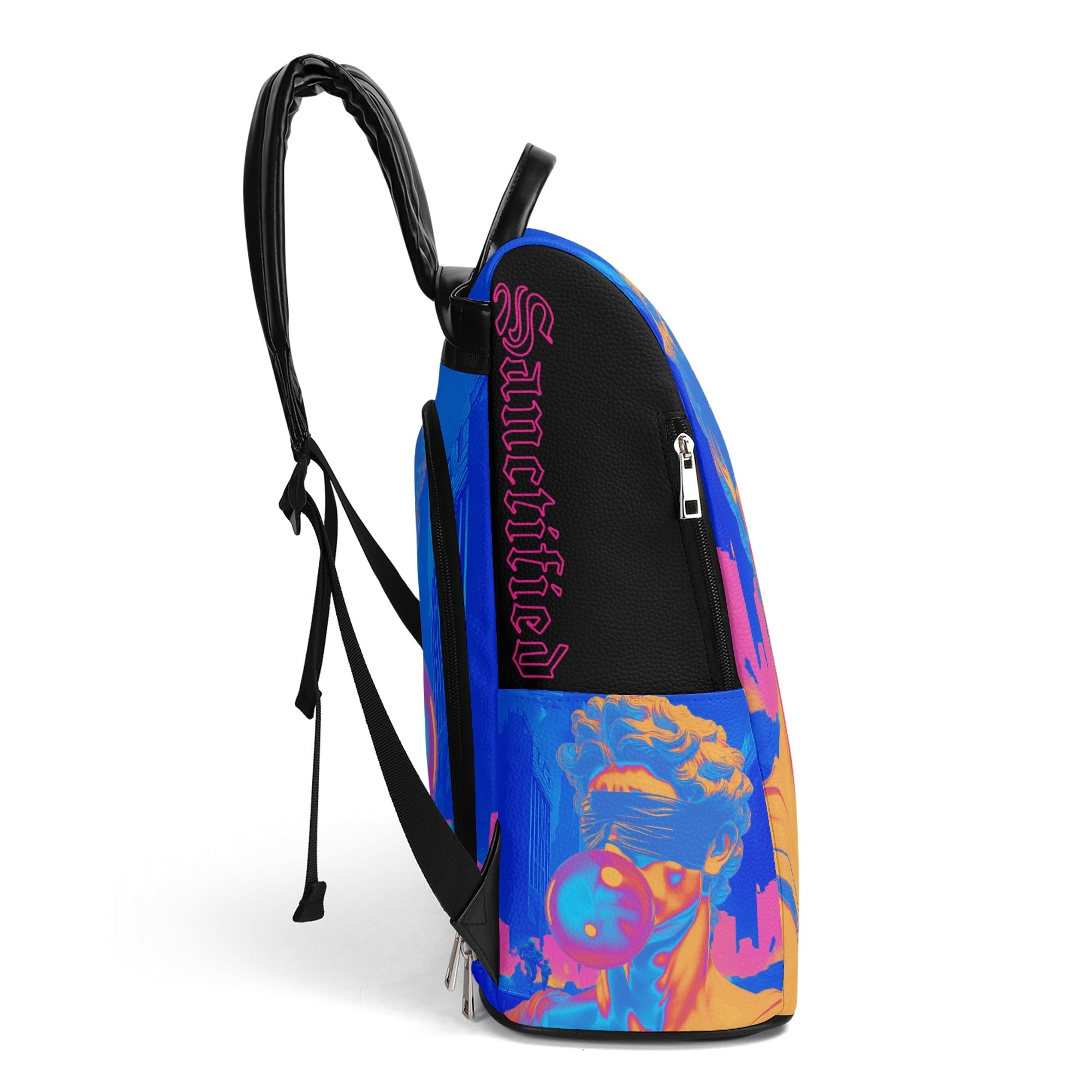 Walk by Faith- New Travel PU Daypack Anti-theft Backpack