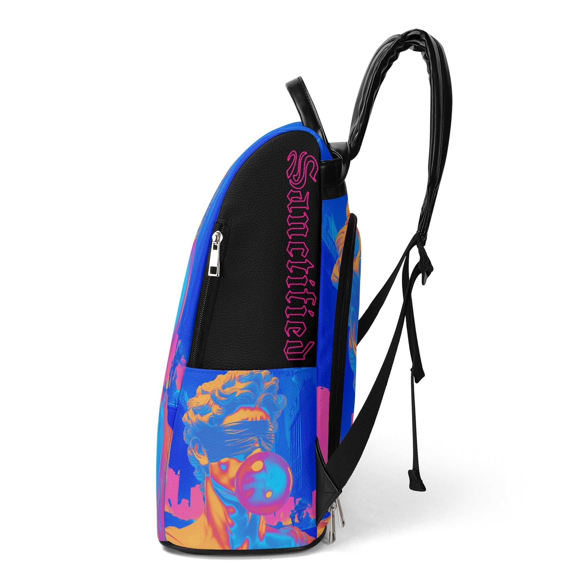 Walk by Faith- New Travel PU Daypack Anti-theft Backpack