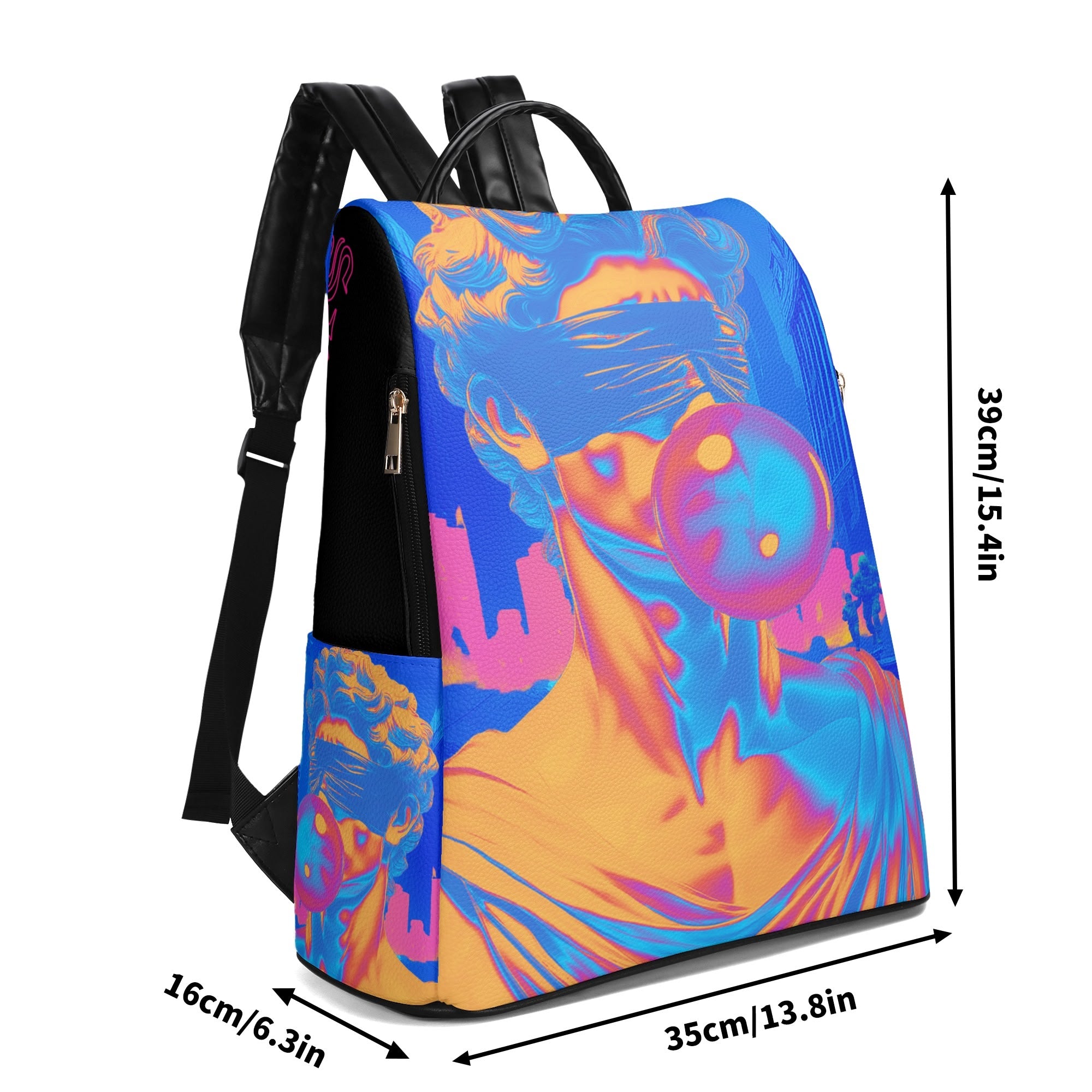 Walk by Faith- New Travel PU Daypack Anti-theft Backpack