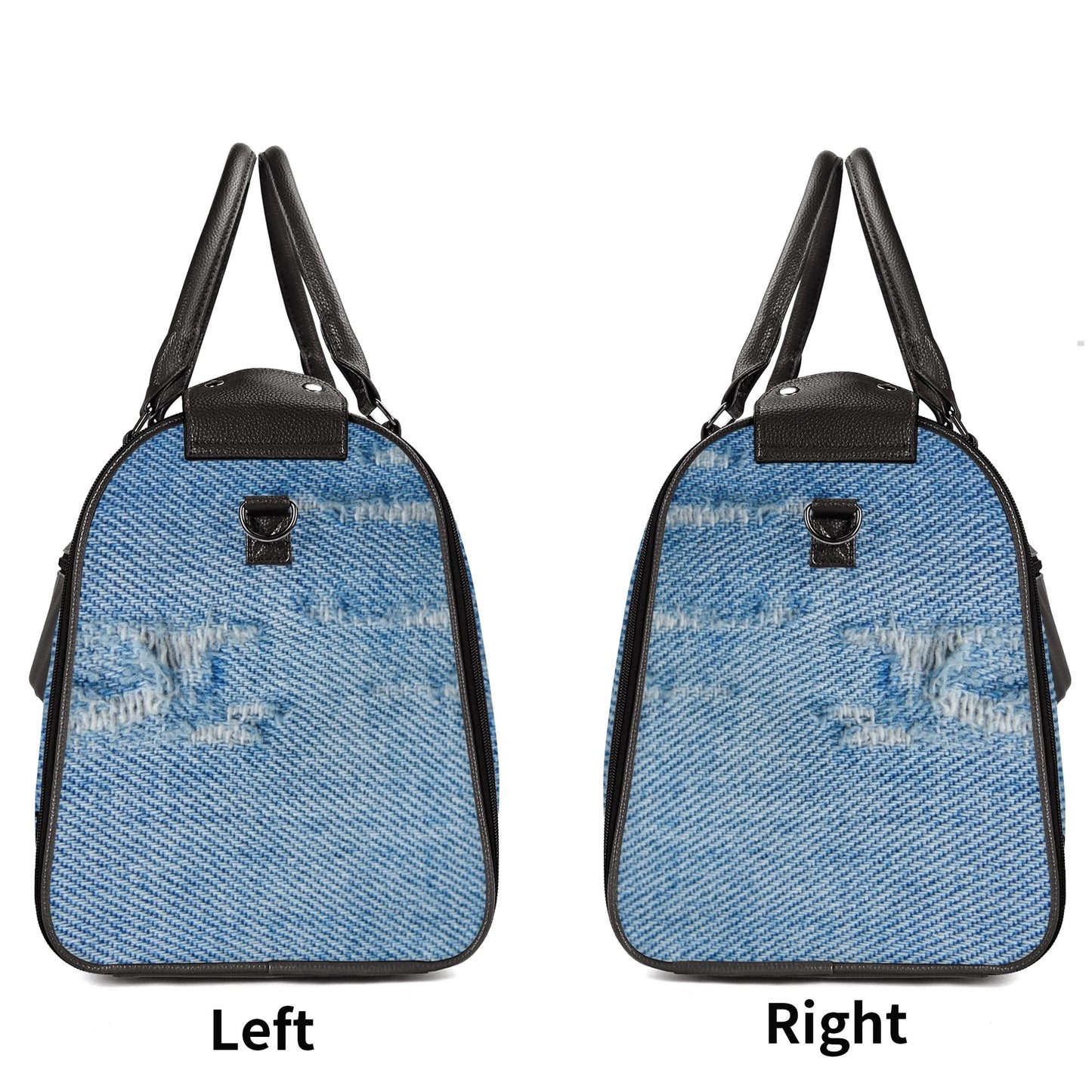 NO HOLDING BACK- Personalized Leather Duffle Bag Foldable Travel Bag, FREE SHIPPING