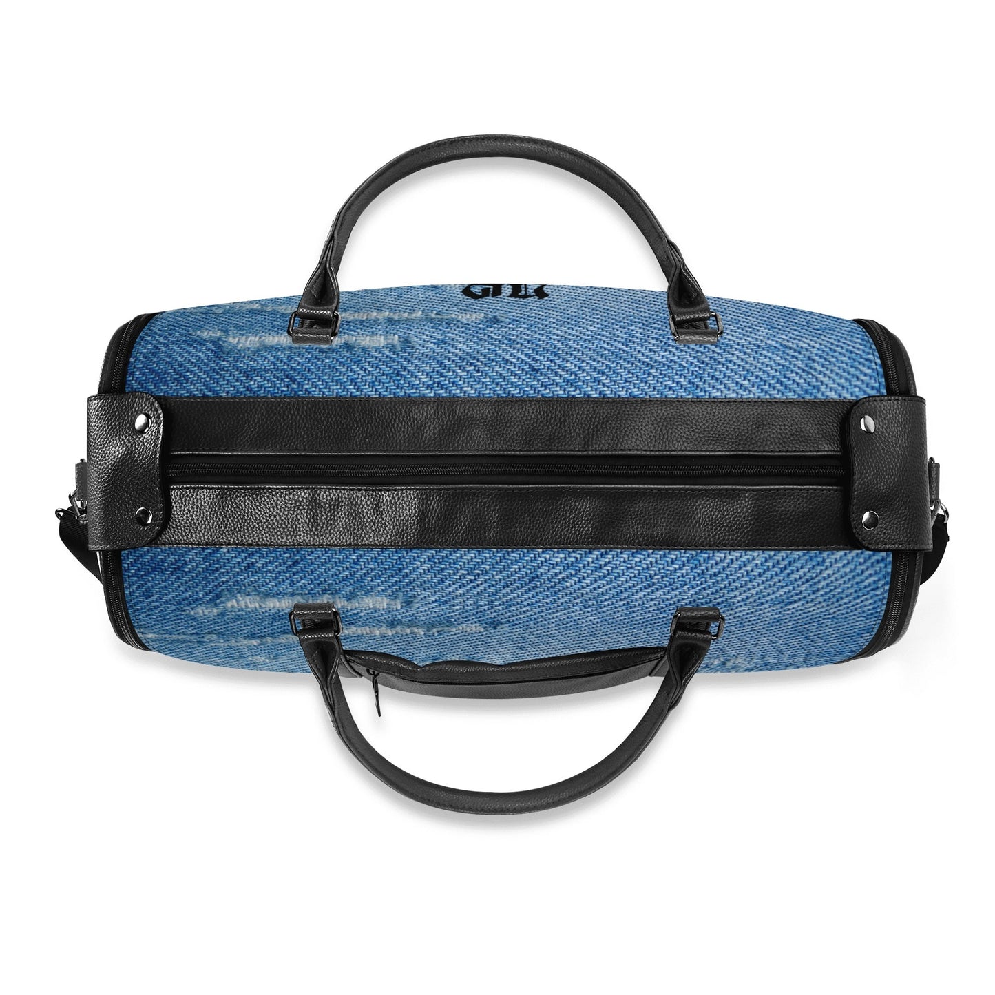 NO HOLDING BACK- Personalized Leather Duffle Bag Foldable Travel Bag, FREE SHIPPING