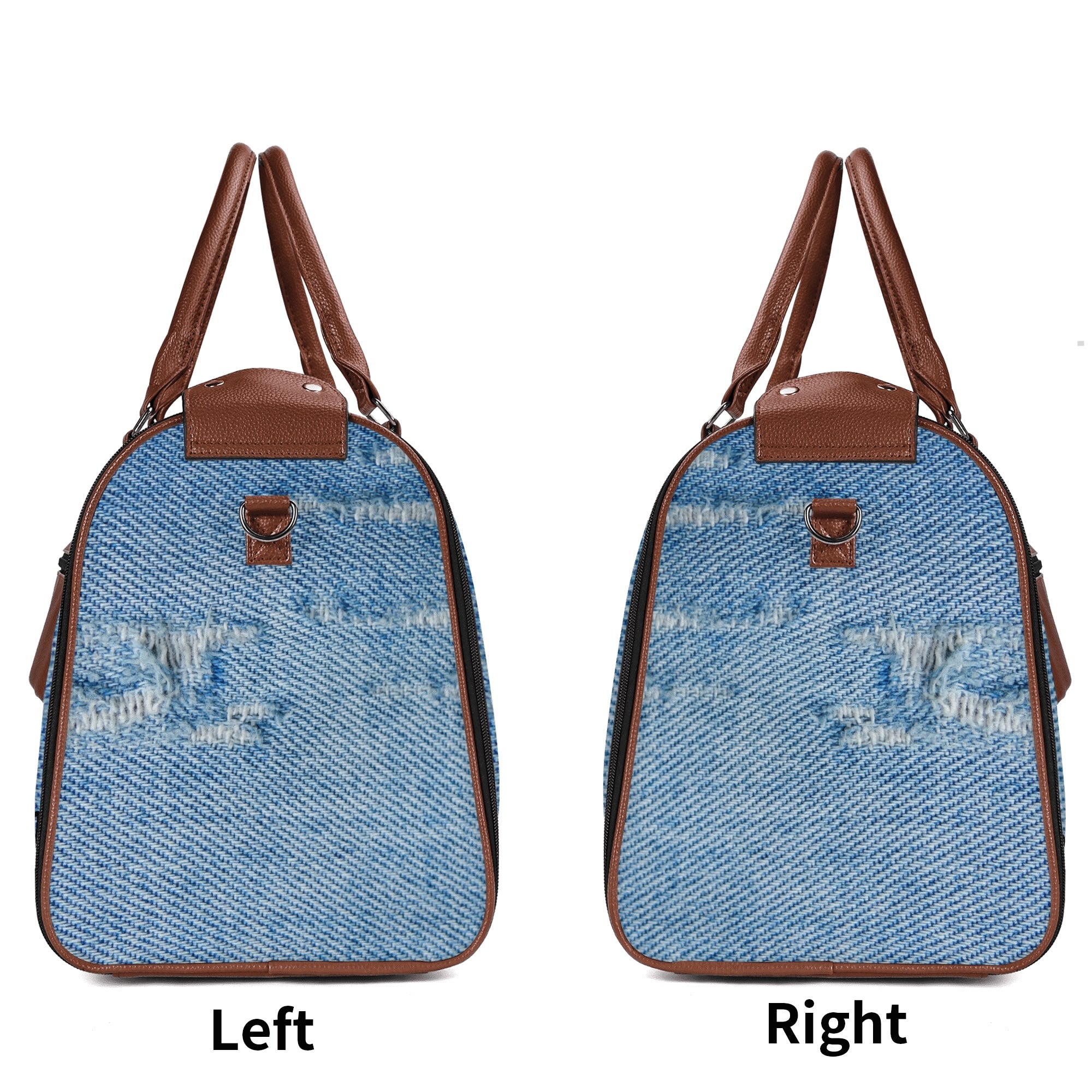 NO HOLDING BACK- Personalized Leather Duffle Bag Foldable Travel Bag, FREE SHIPPING
