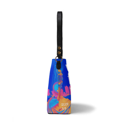 WALK BY FAITH- Womens PU Bucket Bag Shoulder Bag, FREE SHIPPING