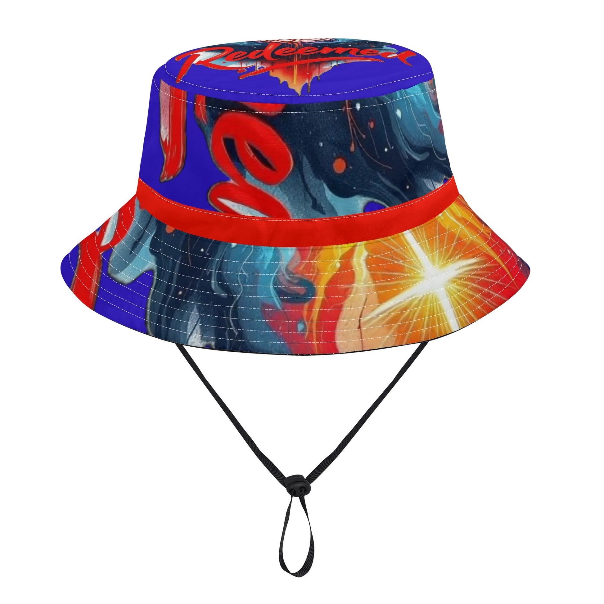 REDEEMED ORA COLLECTION- All Over Print Bucket Hats with Adjustable String, FREE SHIPPING