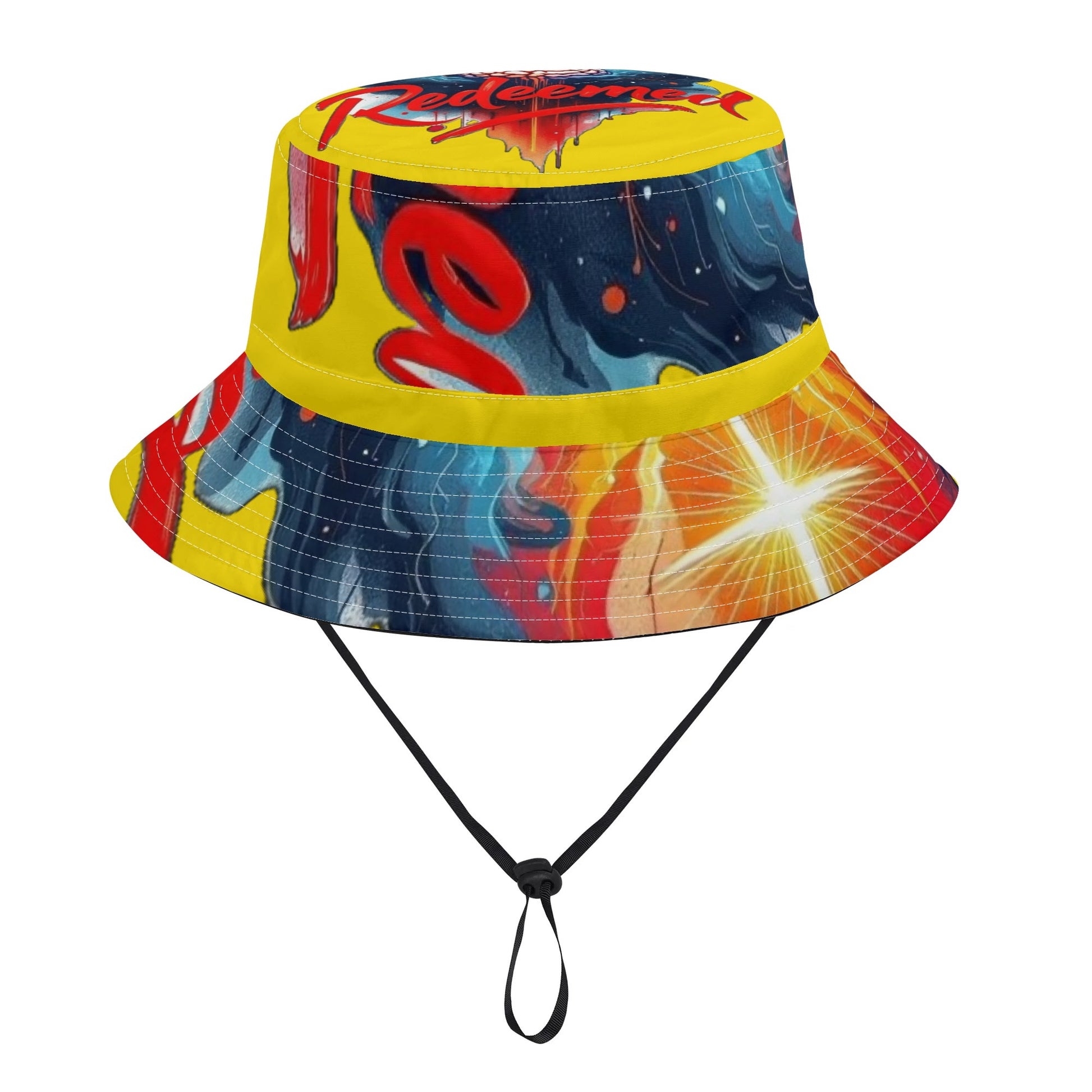 REDEEMED ORA COLLECTION- All Over Print Bucket Hats with Adjustable String, FREE SHIPPING