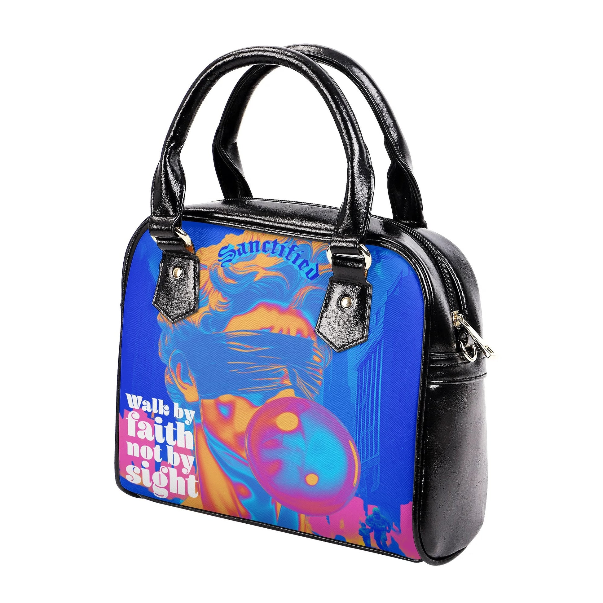 WALK BY FAITH- PU Shoulder Handbag, FREE SHIPPING