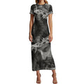 CROWN OF THORNS- Womens Casual All Over Print T-shirt Long Dresses, FREE SHIPPING