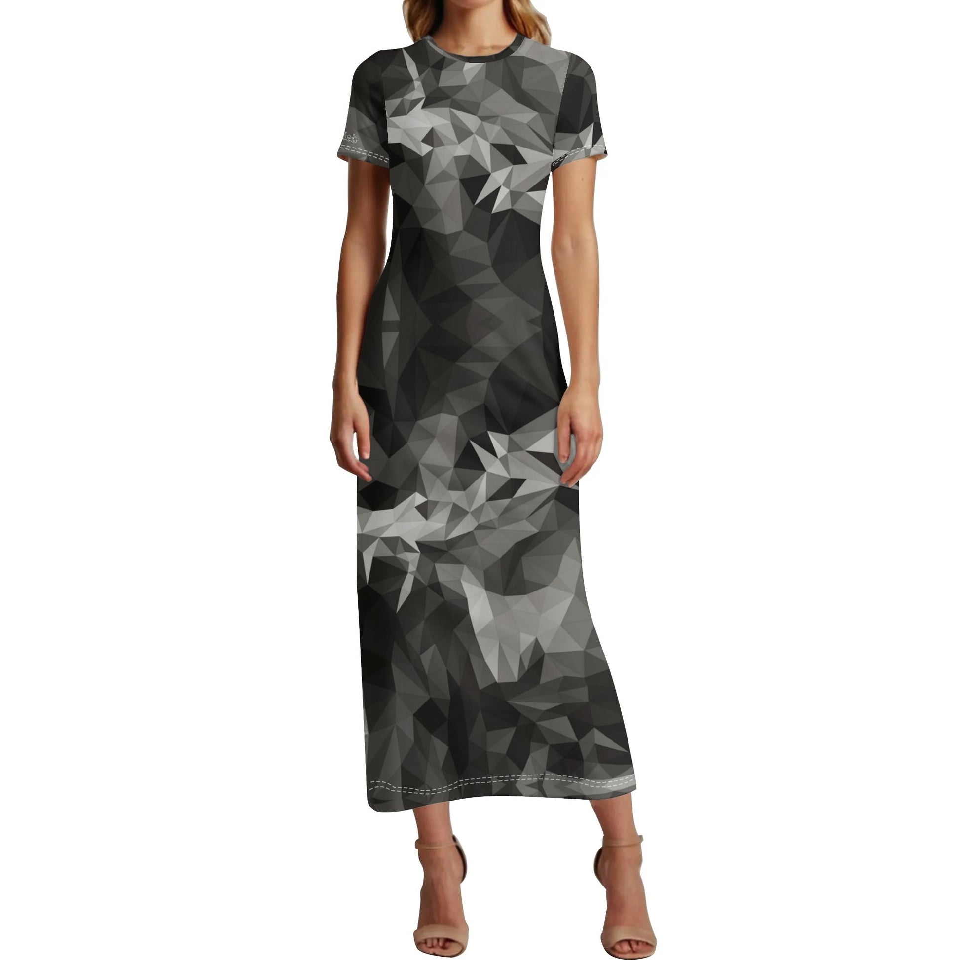 CROWN OF THORNS- Womens Casual All Over Print T-shirt Long Dresses, FREE SHIPPING