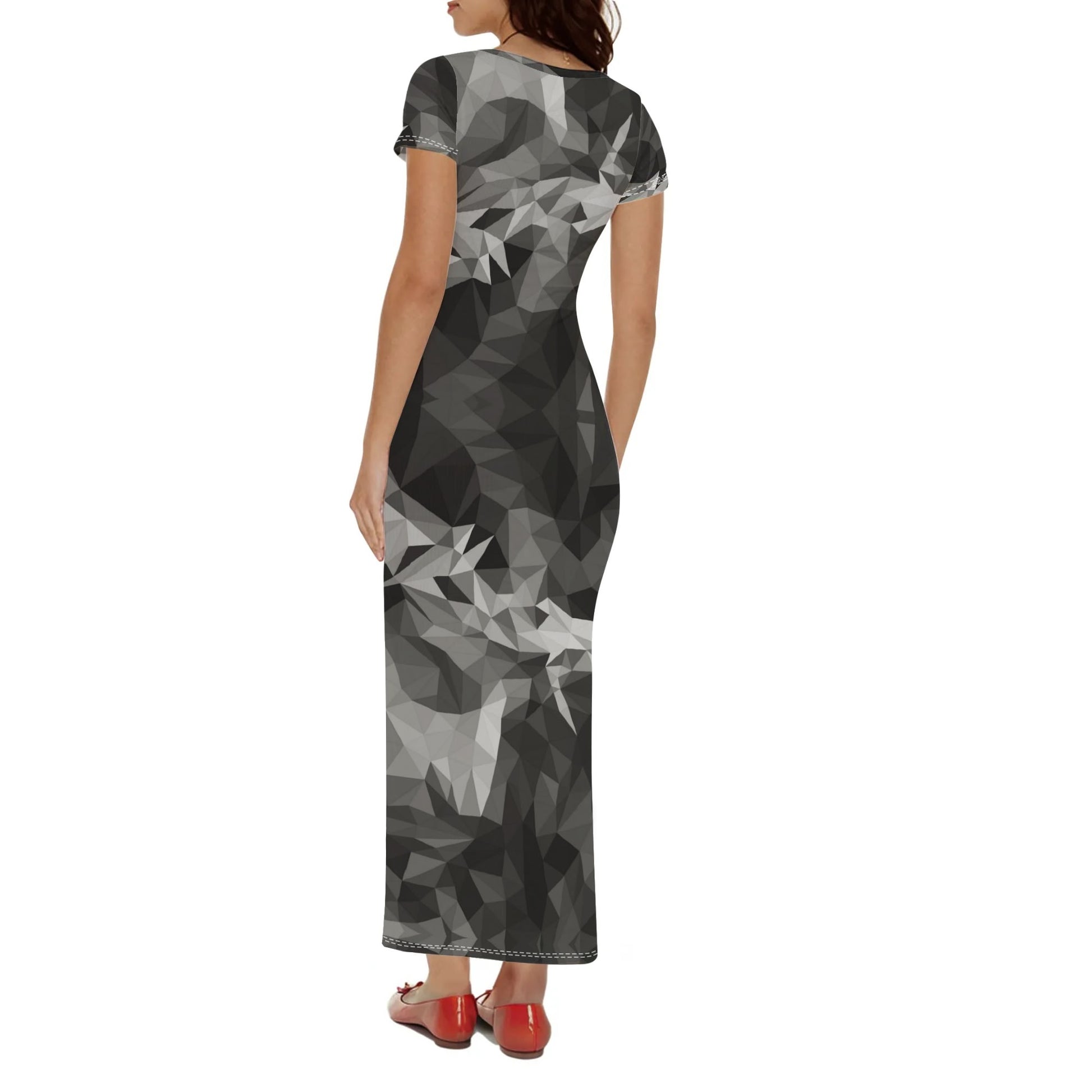 CROWN OF THORNS- Womens Casual All Over Print T-shirt Long Dresses, FREE SHIPPING