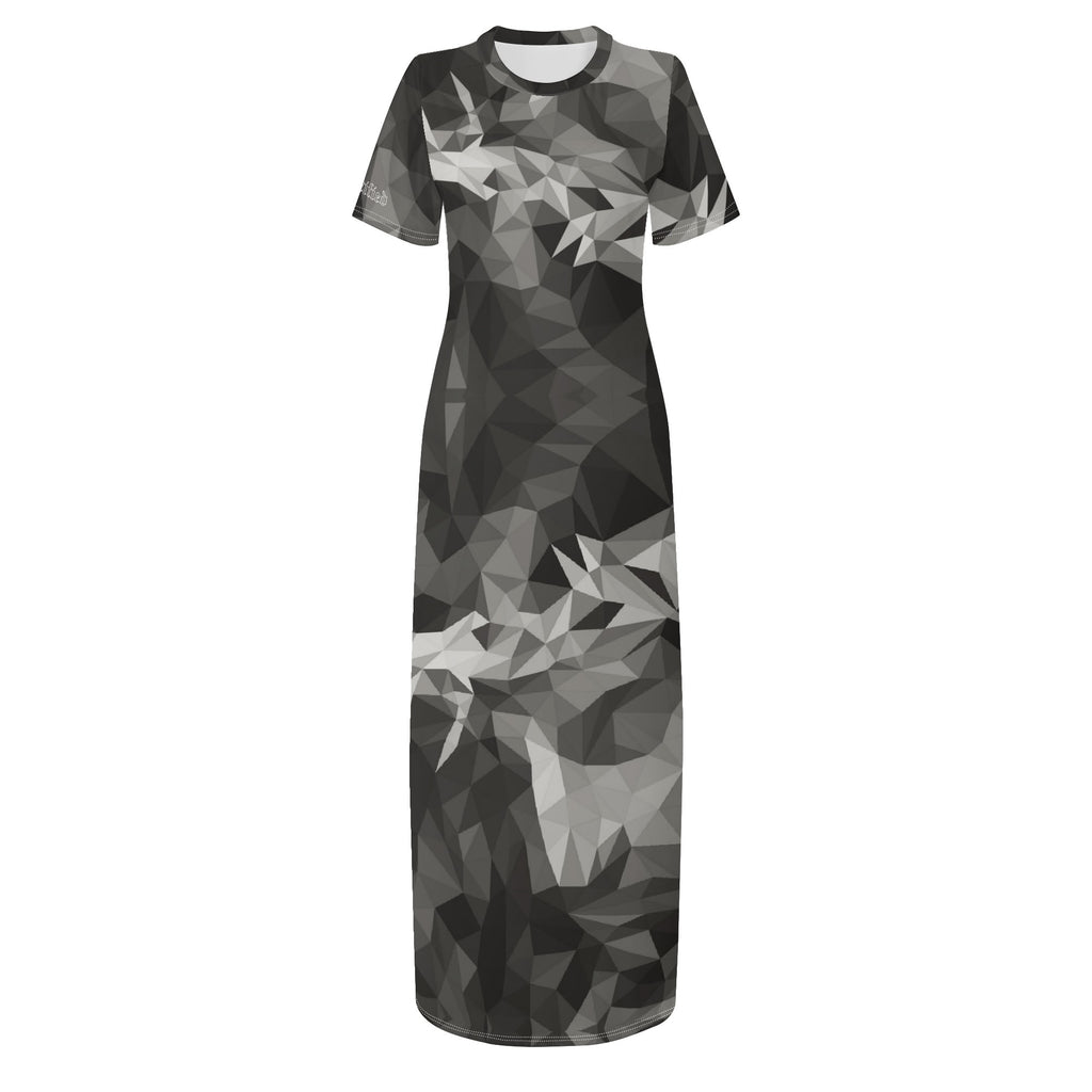 CROWN OF THORNS- Womens Casual All Over Print T-shirt Long Dresses, FREE SHIPPING