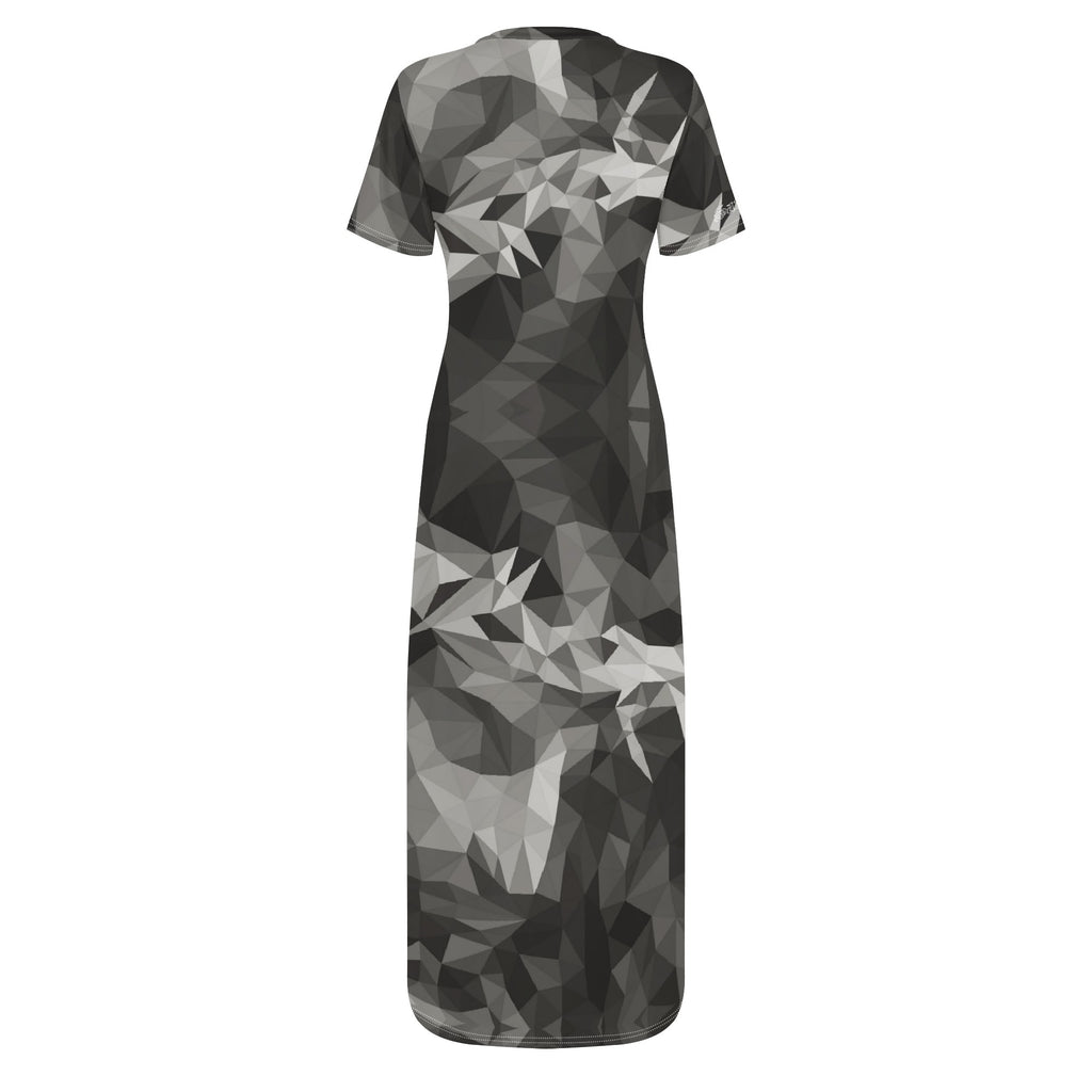 CROWN OF THORNS- Womens Casual All Over Print T-shirt Long Dresses, FREE SHIPPING