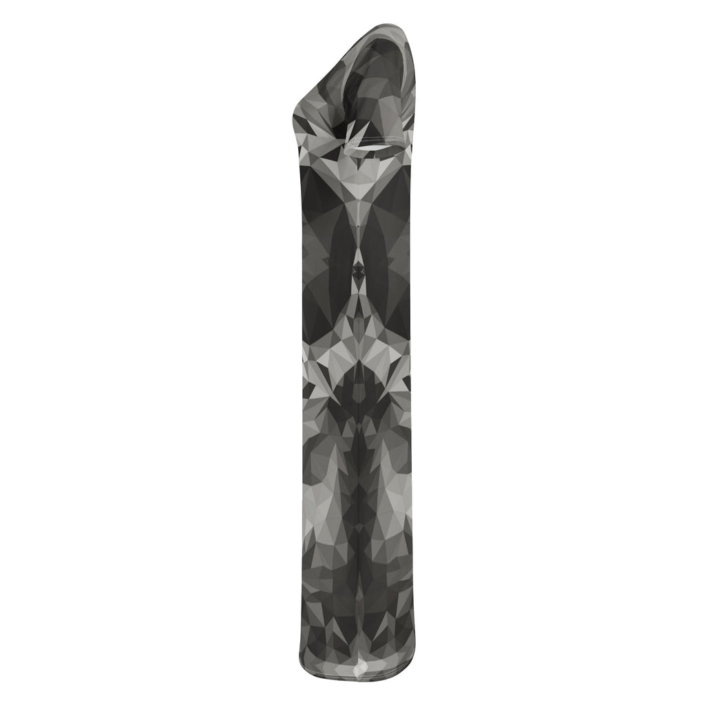 CROWN OF THORNS- Womens Casual All Over Print T-shirt Long Dresses, FREE SHIPPING