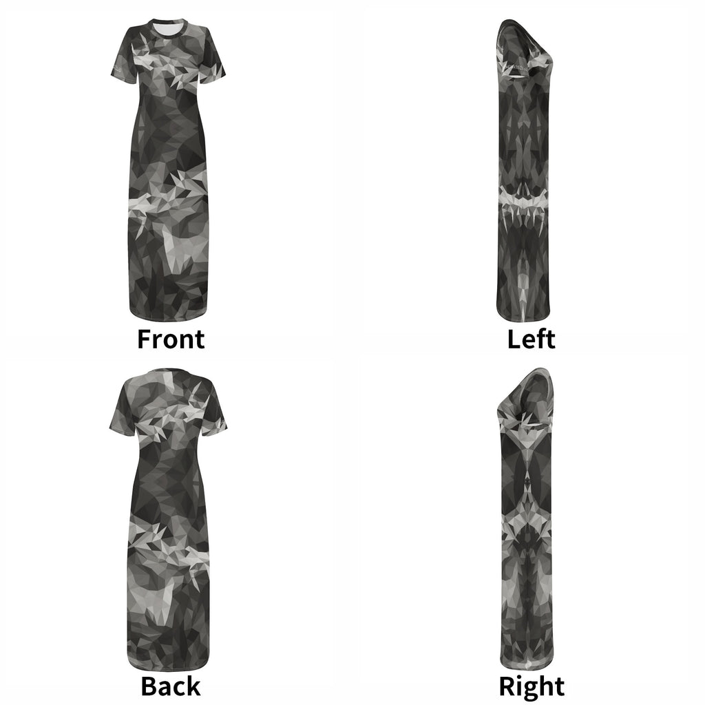 CROWN OF THORNS- Womens Casual All Over Print T-shirt Long Dresses, FREE SHIPPING