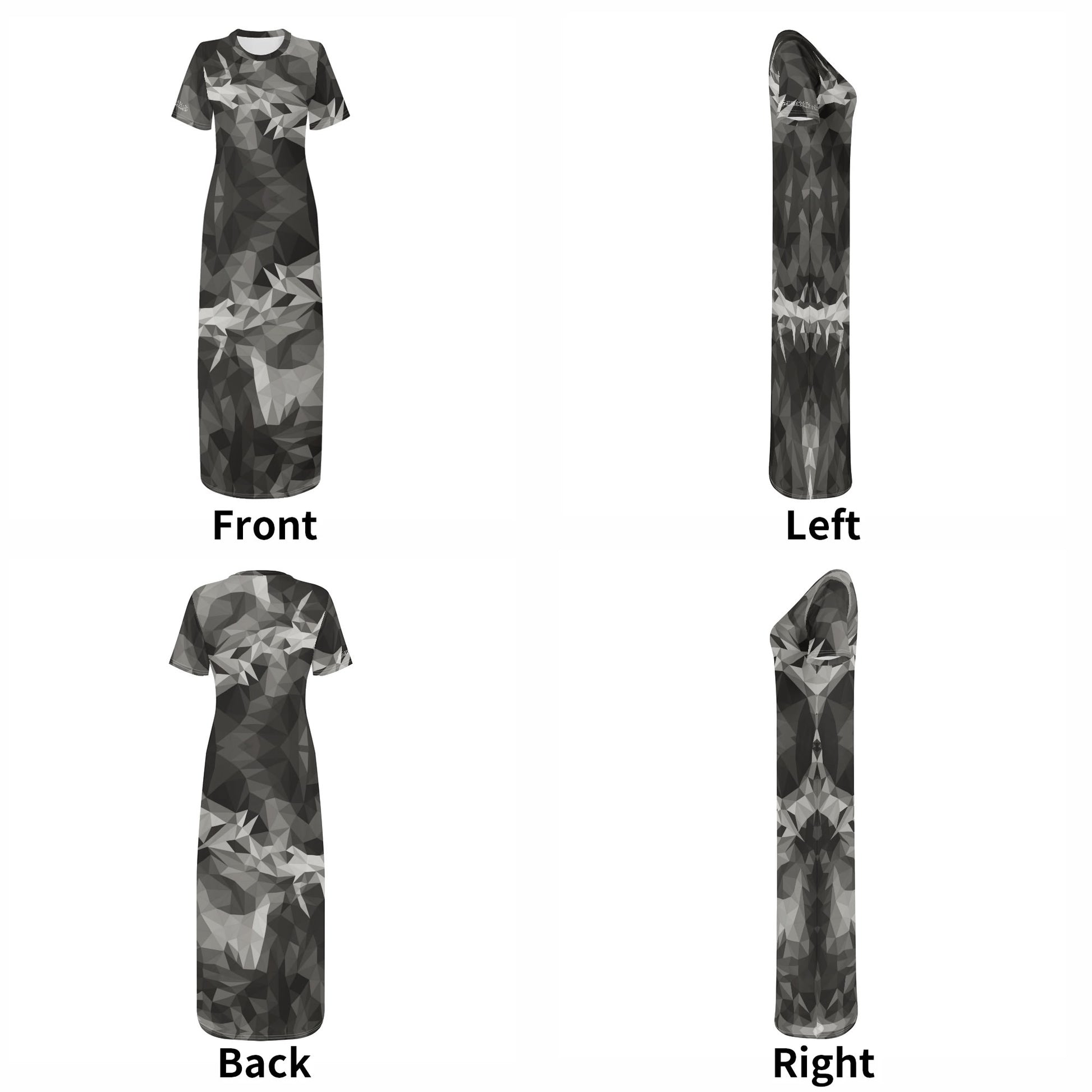 CROWN OF THORNS- Womens Casual All Over Print T-shirt Long Dresses, FREE SHIPPING