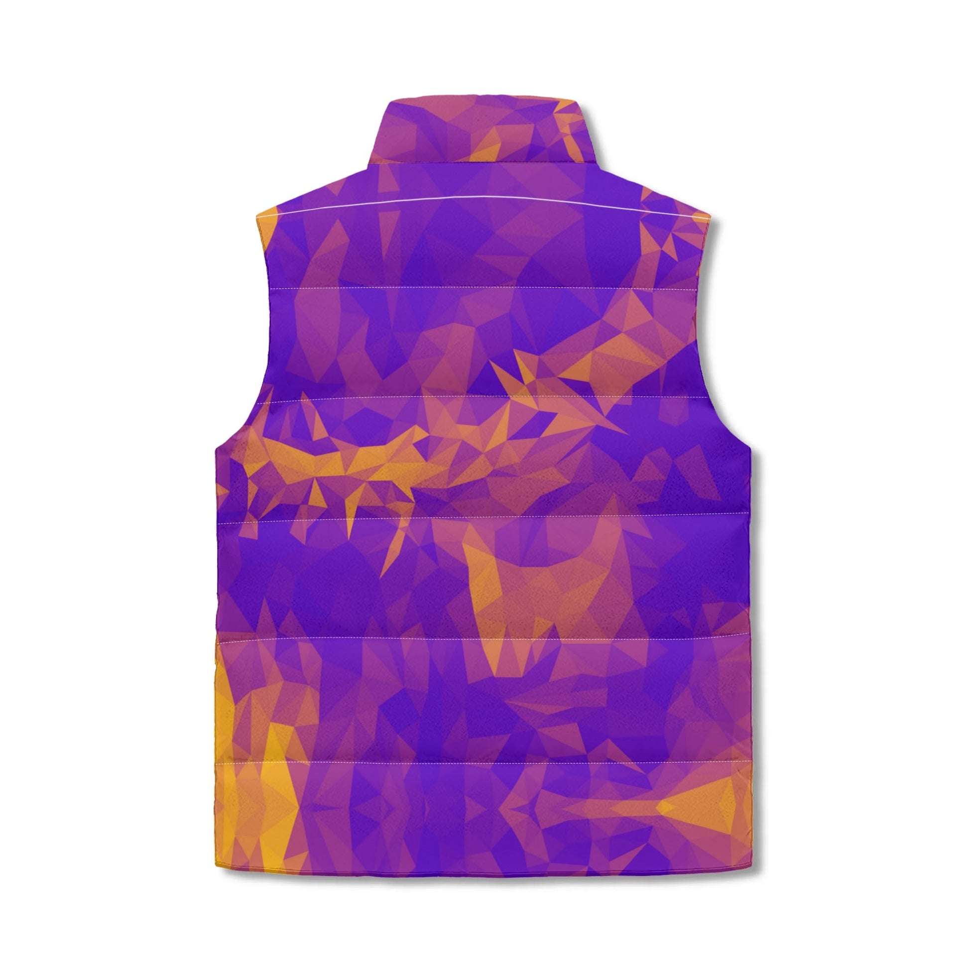 CROWN OF THORNS- Unisex Lightweight All Over Printing Stand Collar Zip Up Puffer Vest, FREE SHIPPING