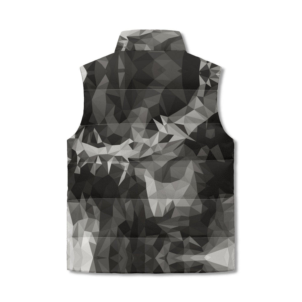 CROWN OF THORNS- Unisex Lightweight All Over Printing Stand Collar Zip Up Puffer Vest, FREE SHIPPING