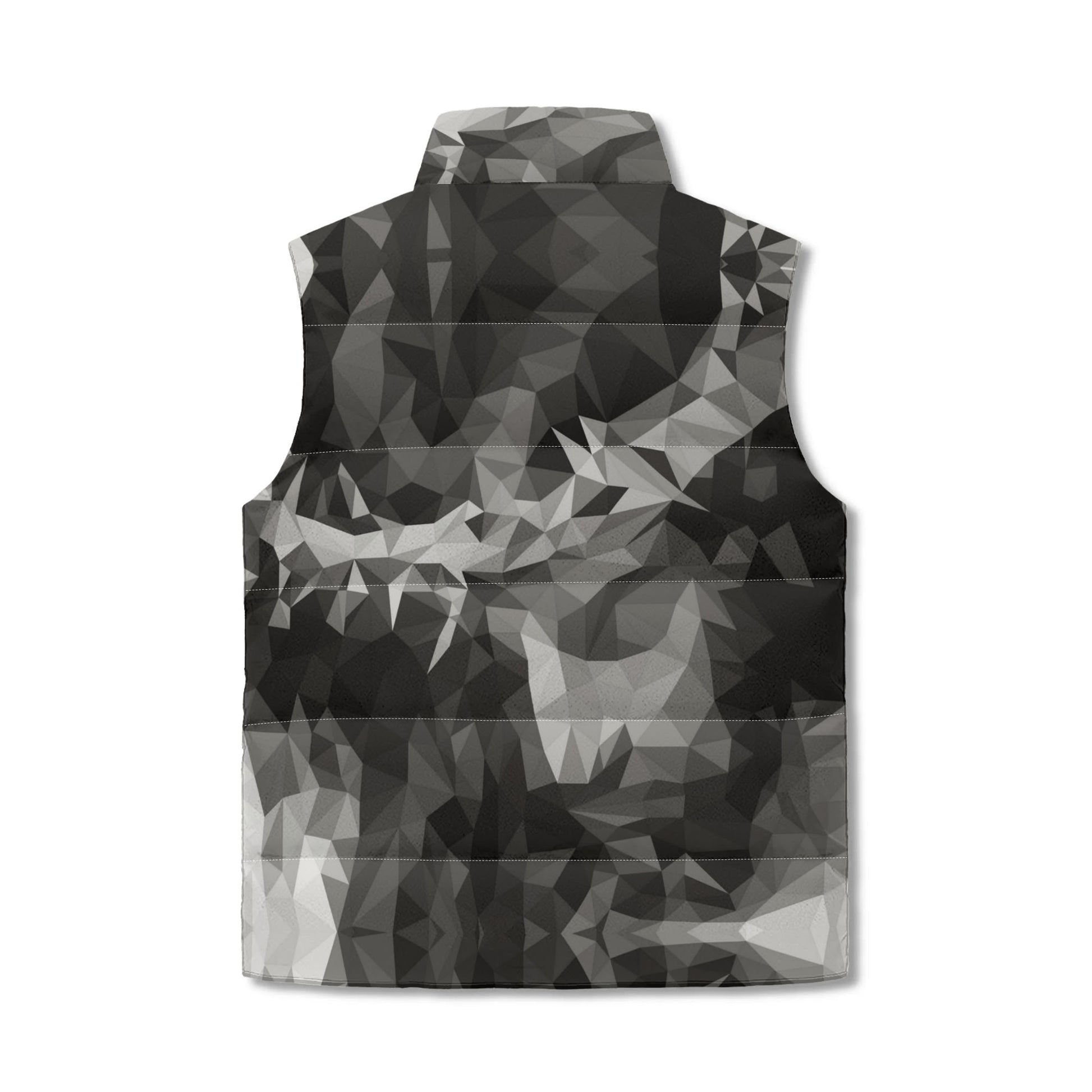 CROWN OF THORNS- Unisex Lightweight All Over Printing Stand Collar Zip Up Puffer Vest, FREE SHIPPING