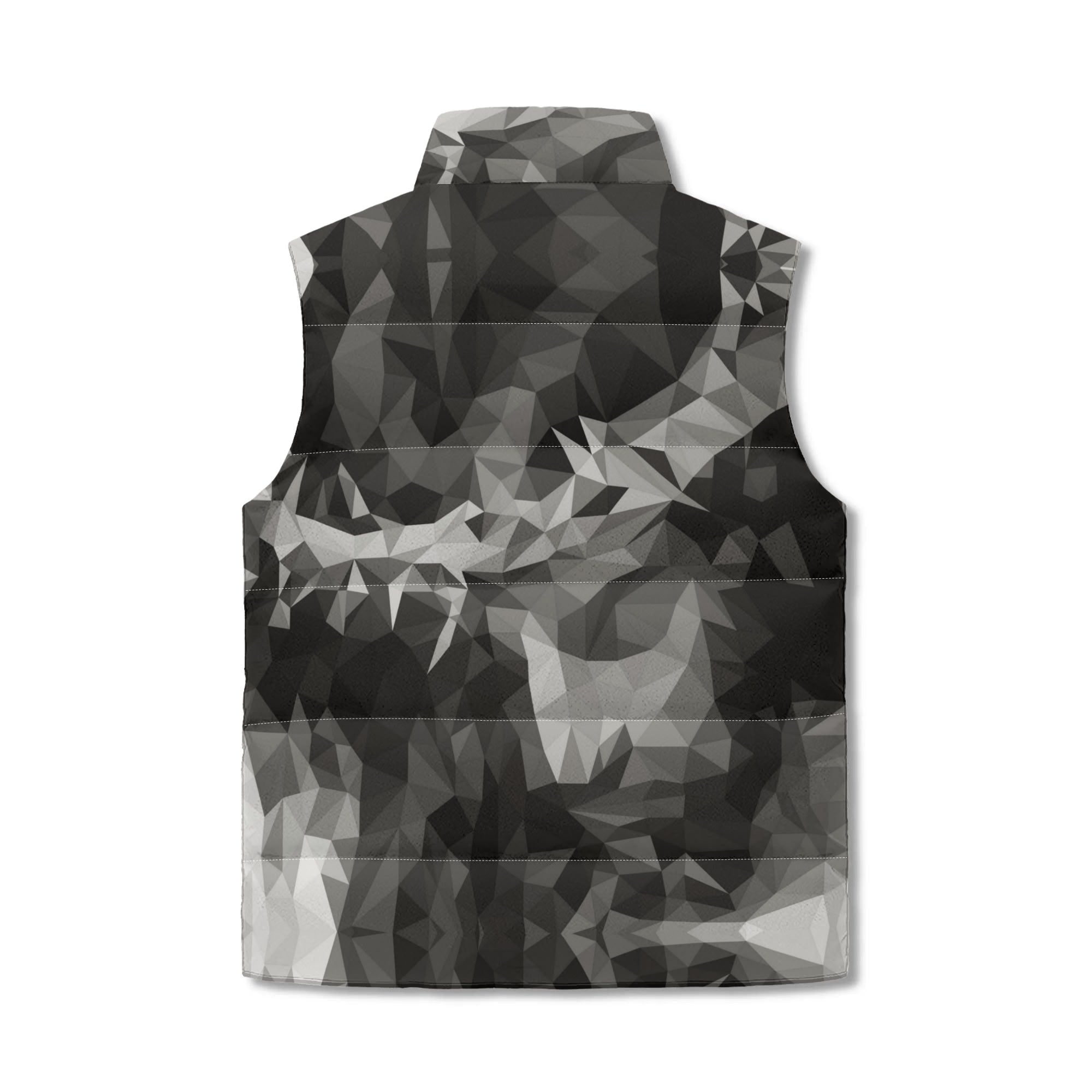 CROWN OF THORNS- Unisex Lightweight All Over Printing Stand Collar Zip Up Puffer Vest, FREE SHIPPING