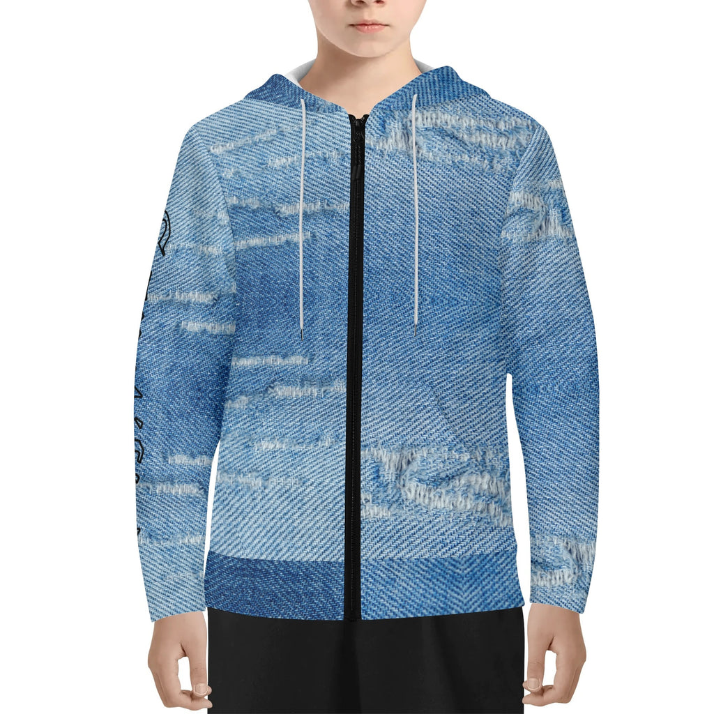 NO HOLDING BACK- Youth Lightweight Zipper Jumper Sweatshirt Hoodie, FREE SHIPPING