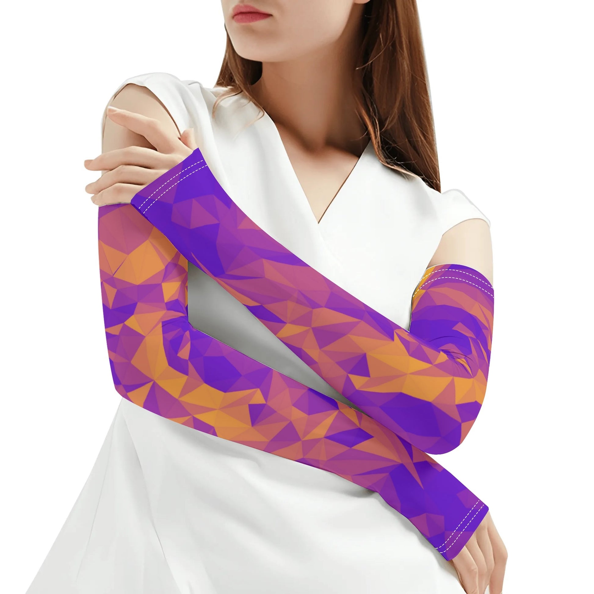 CROWN OF THORNS- A Pair Cooling Arm Sleeves Arm Cover for UV Sun Protection Gifts, FREE SHIPPING