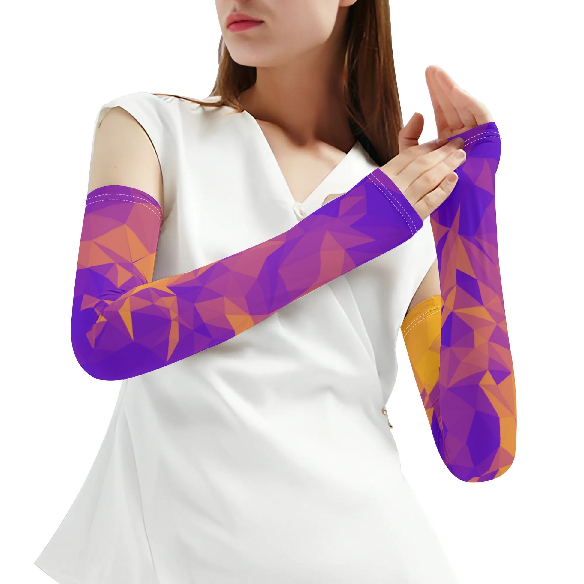 CROWN OF THORNS- A Pair Cooling Arm Sleeves Arm Cover for UV Sun Protection Gifts, FREE SHIPPING
