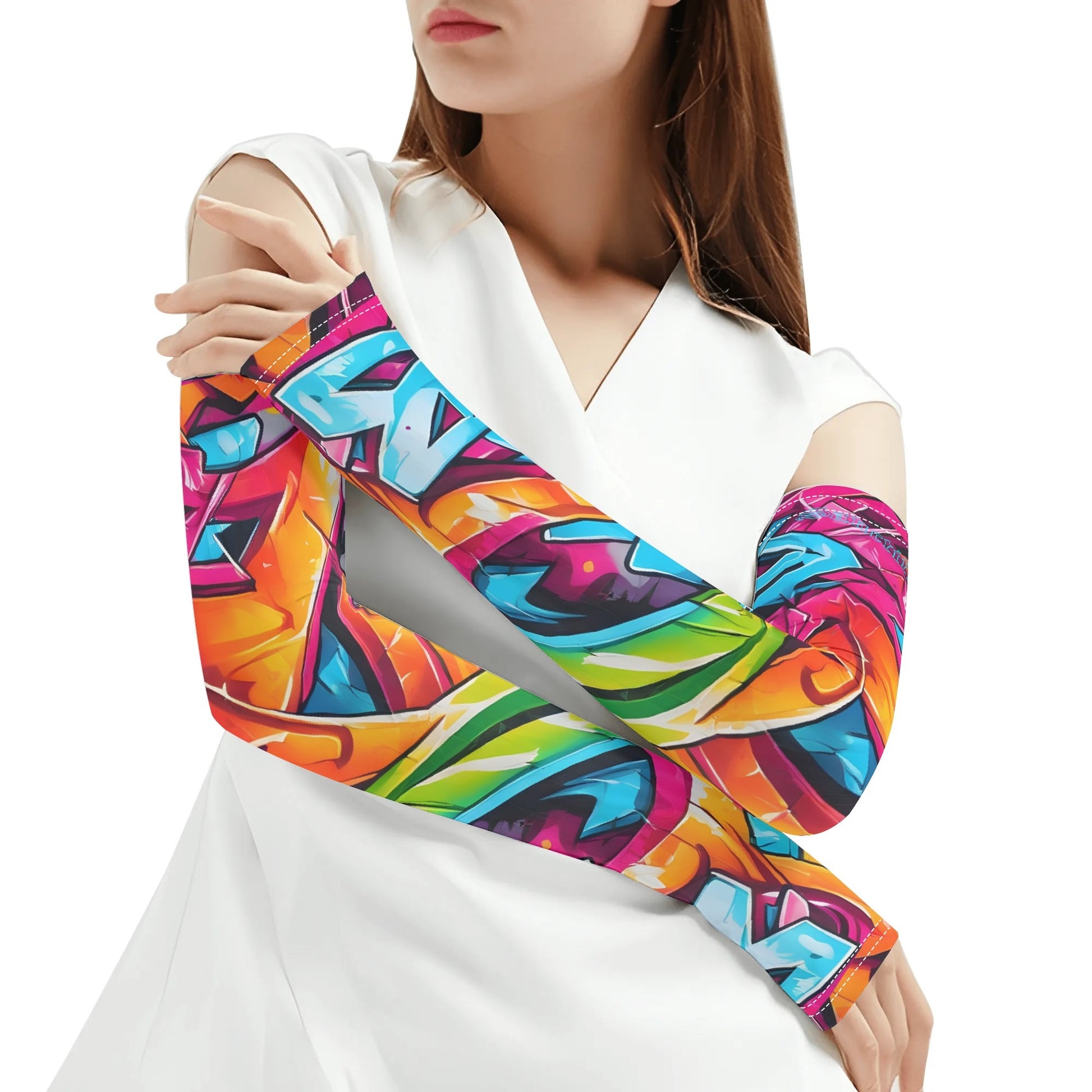 SANCTIFIED- A Pair Cooling Arm Sleeves Arm Cover for UV Sun Protection Gifts, FREE SHIPPING